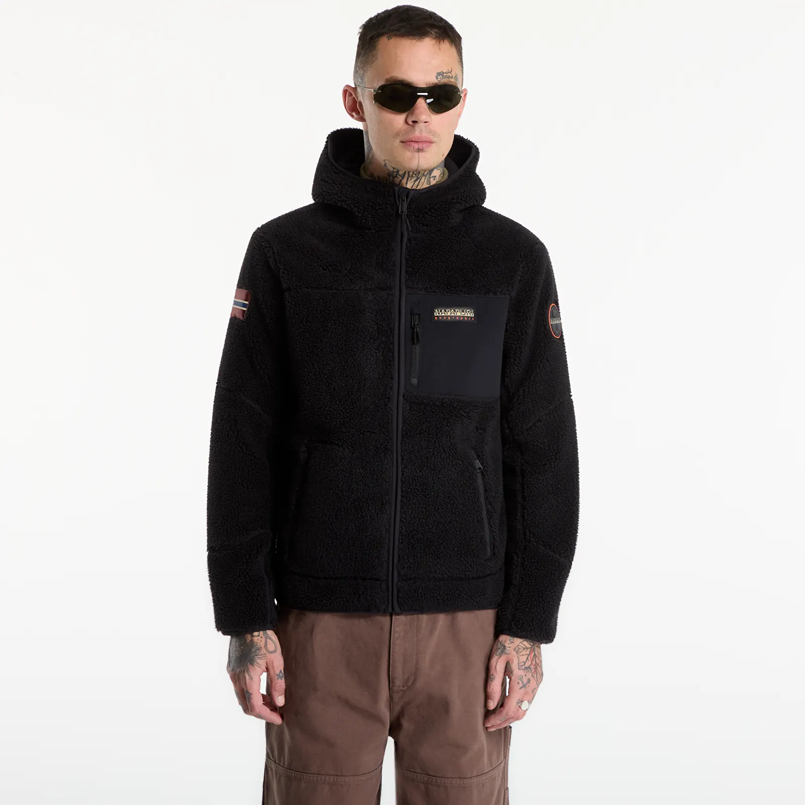 Kapucnis pulóverek és pulcsik Napapijri Yupik Full-Zip Hoodie 6 Black Beauty