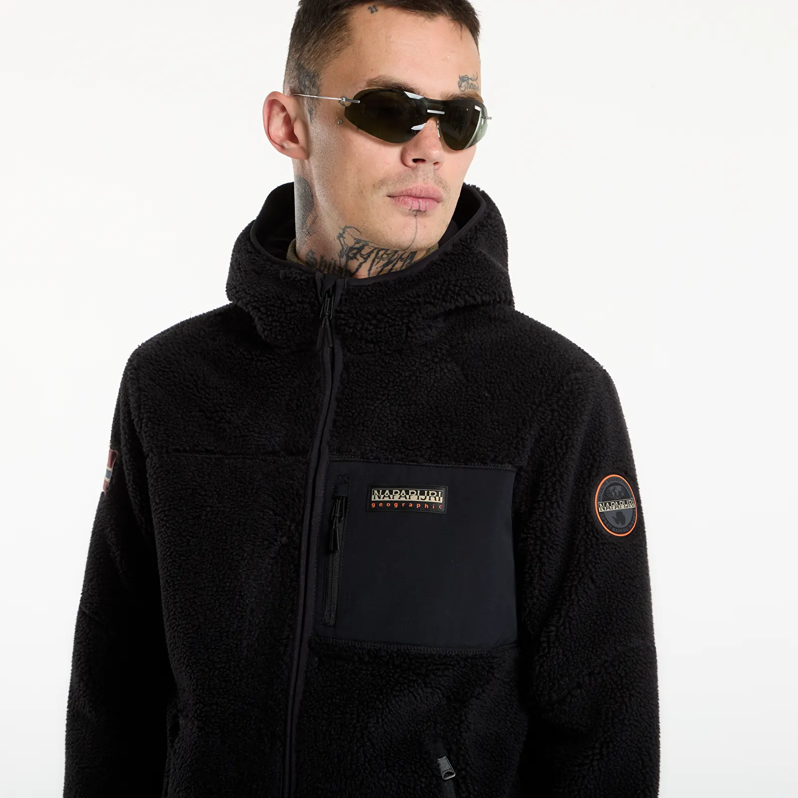 Kapucnis pulóverek és pulcsik Napapijri Yupik Full-Zip Hoodie 6 Black Beauty