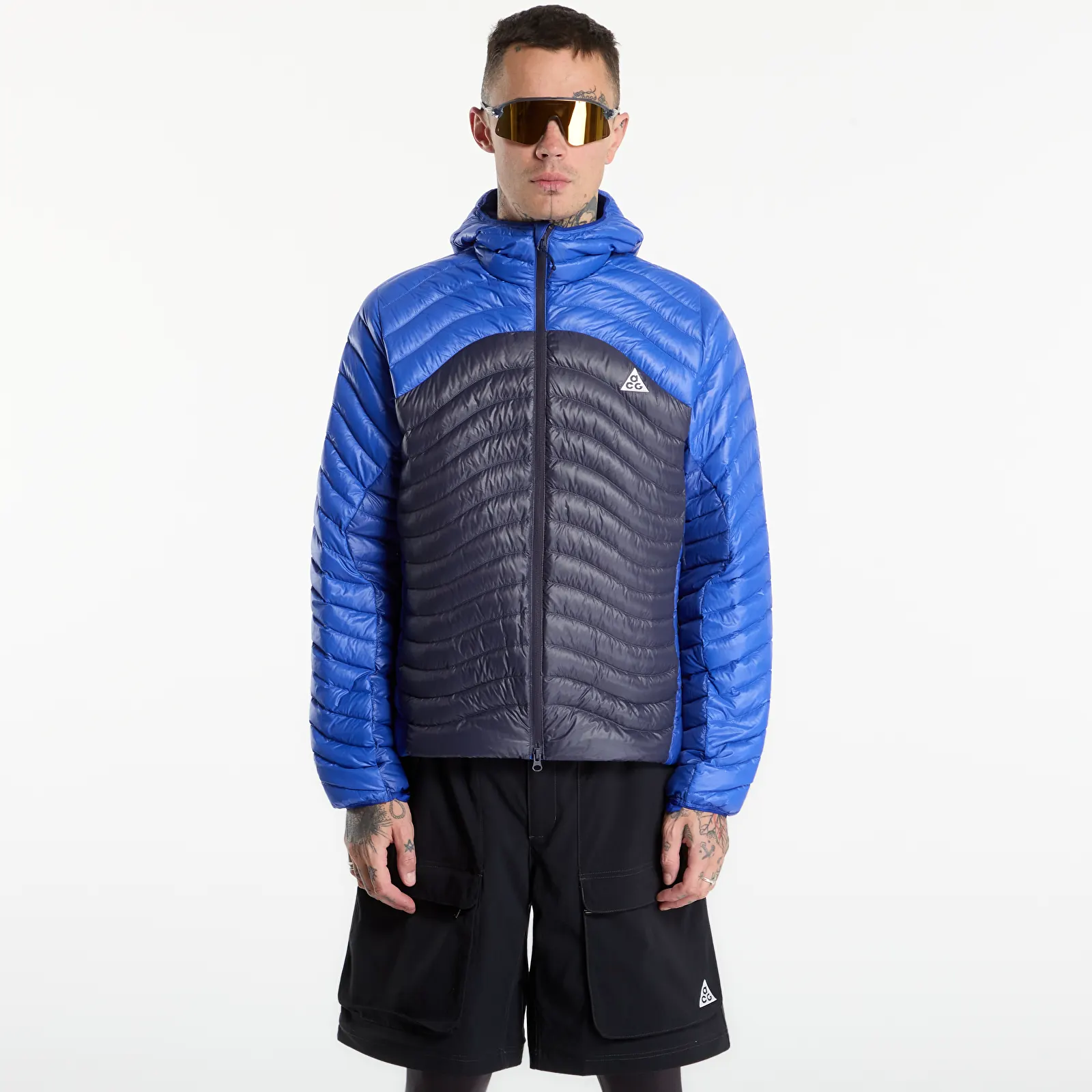 Doudounes Nike ACG Lava Flow Therma-FIT ADV Ultralight Down Jacket Old Royal/ Gridiron/ Summit White