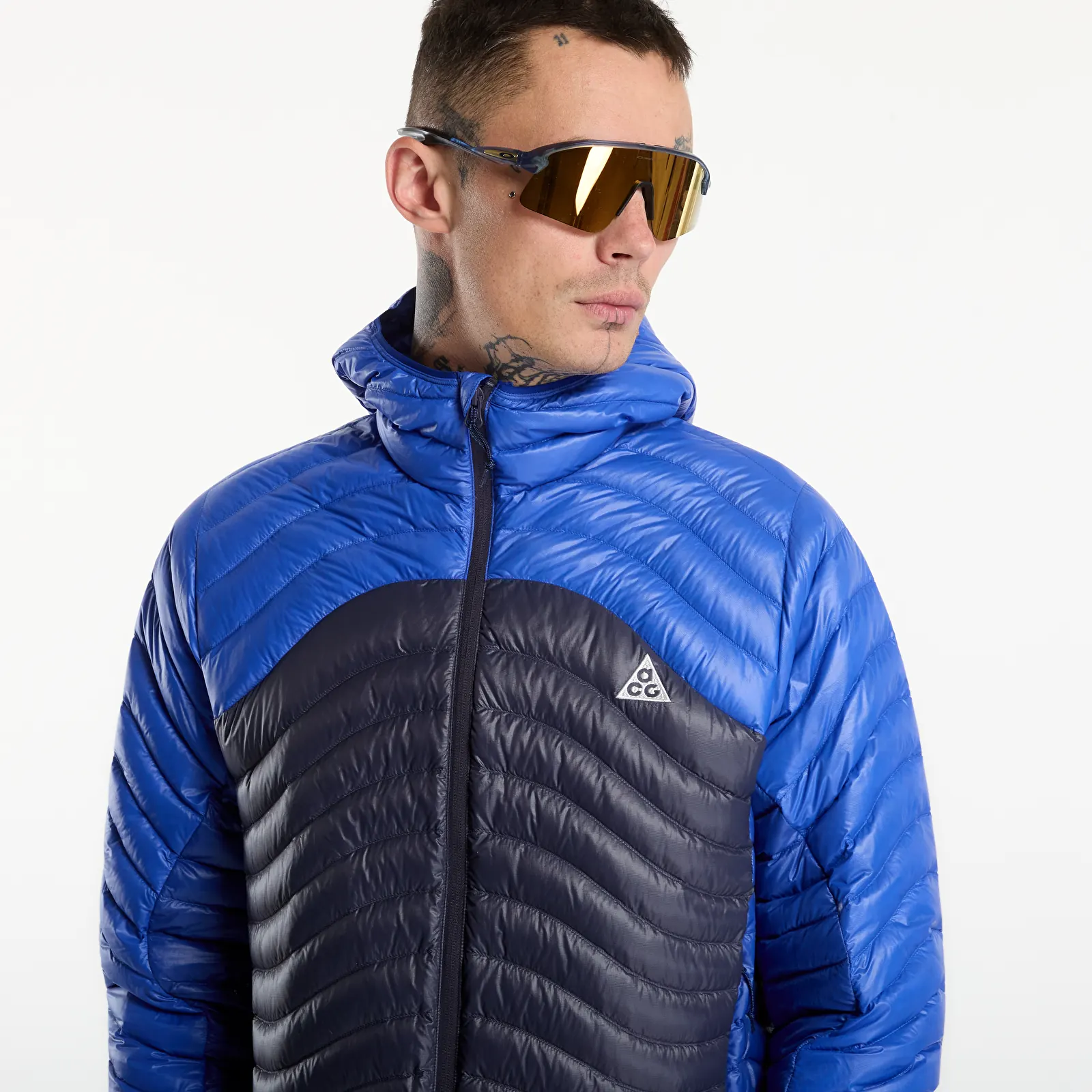 Doudounes Nike ACG Lava Flow Therma-FIT ADV Ultralight Down Jacket Old Royal/ Gridiron/ Summit White