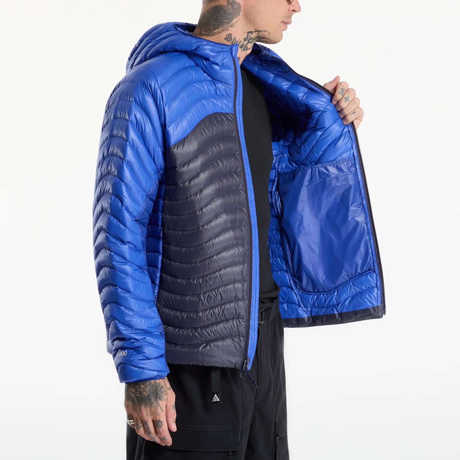 Doudounes Nike ACG Lava Flow Therma-FIT ADV Ultralight Down Jacket Old Royal/ Gridiron/ Summit White