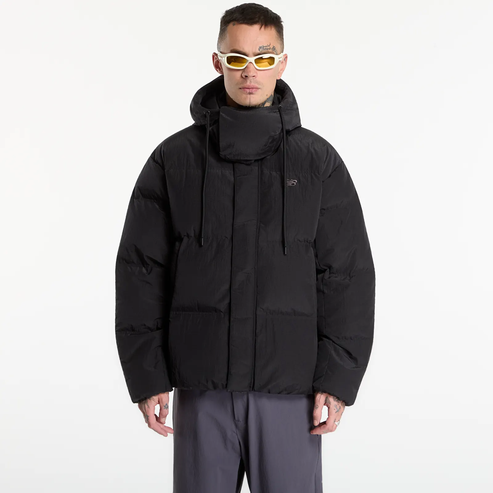 Casacos de penas New Balance Premium Puffer Jacket Black