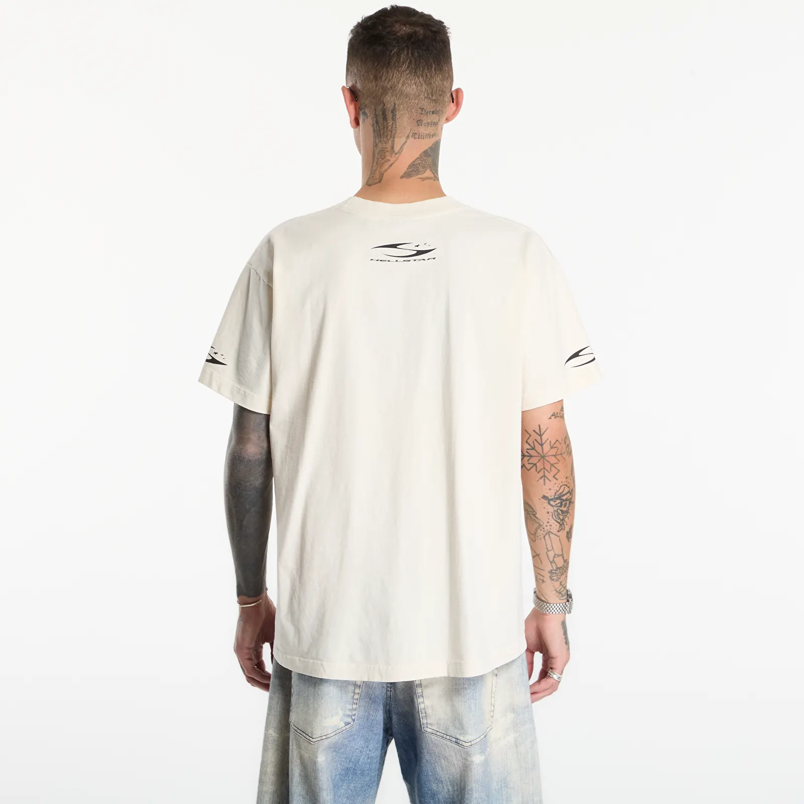 T-krekli Hellstar H Cursive Logo T-Shirt UNISEX White