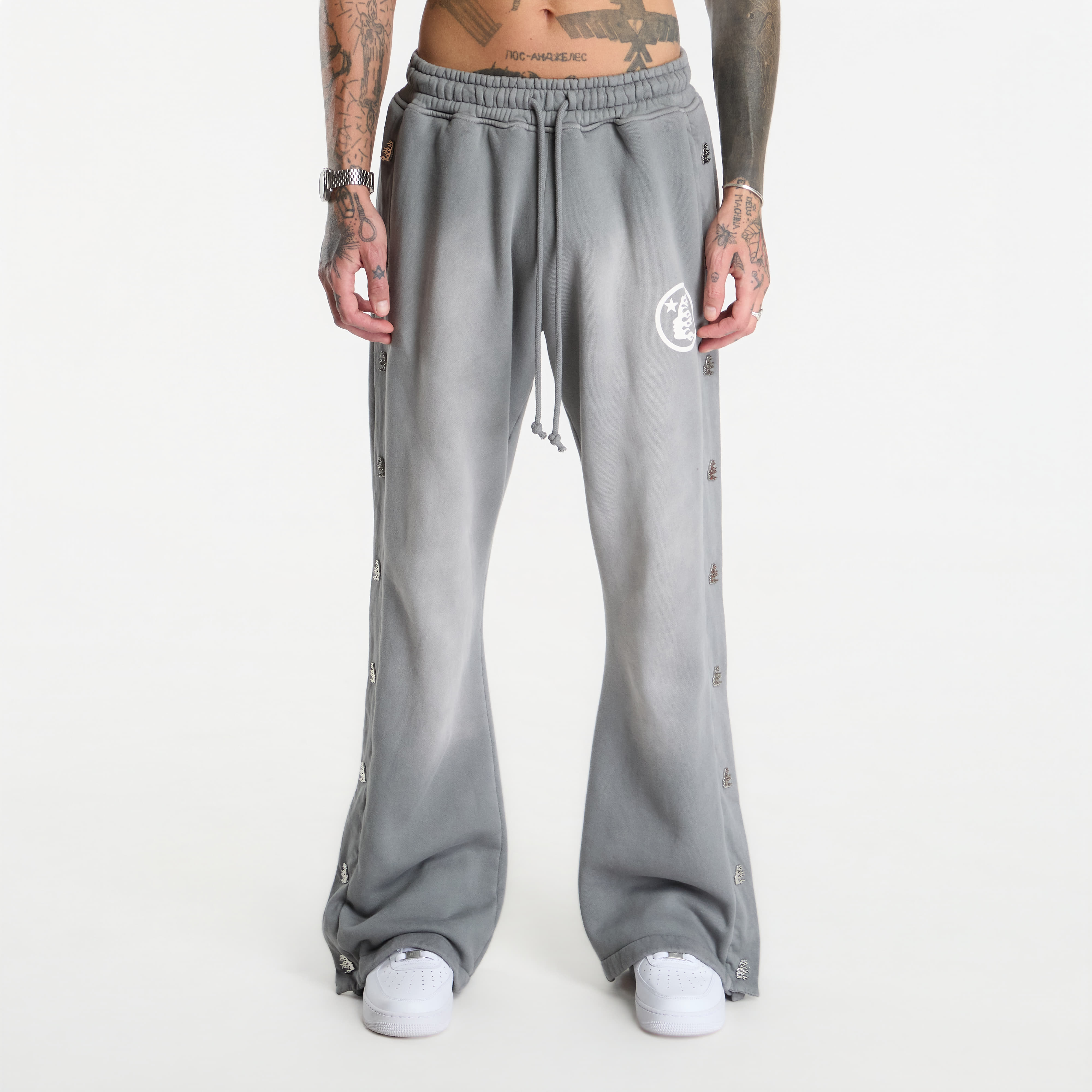 Потници Hellstar Mirrorface Sweatpants UNISEX Grey L