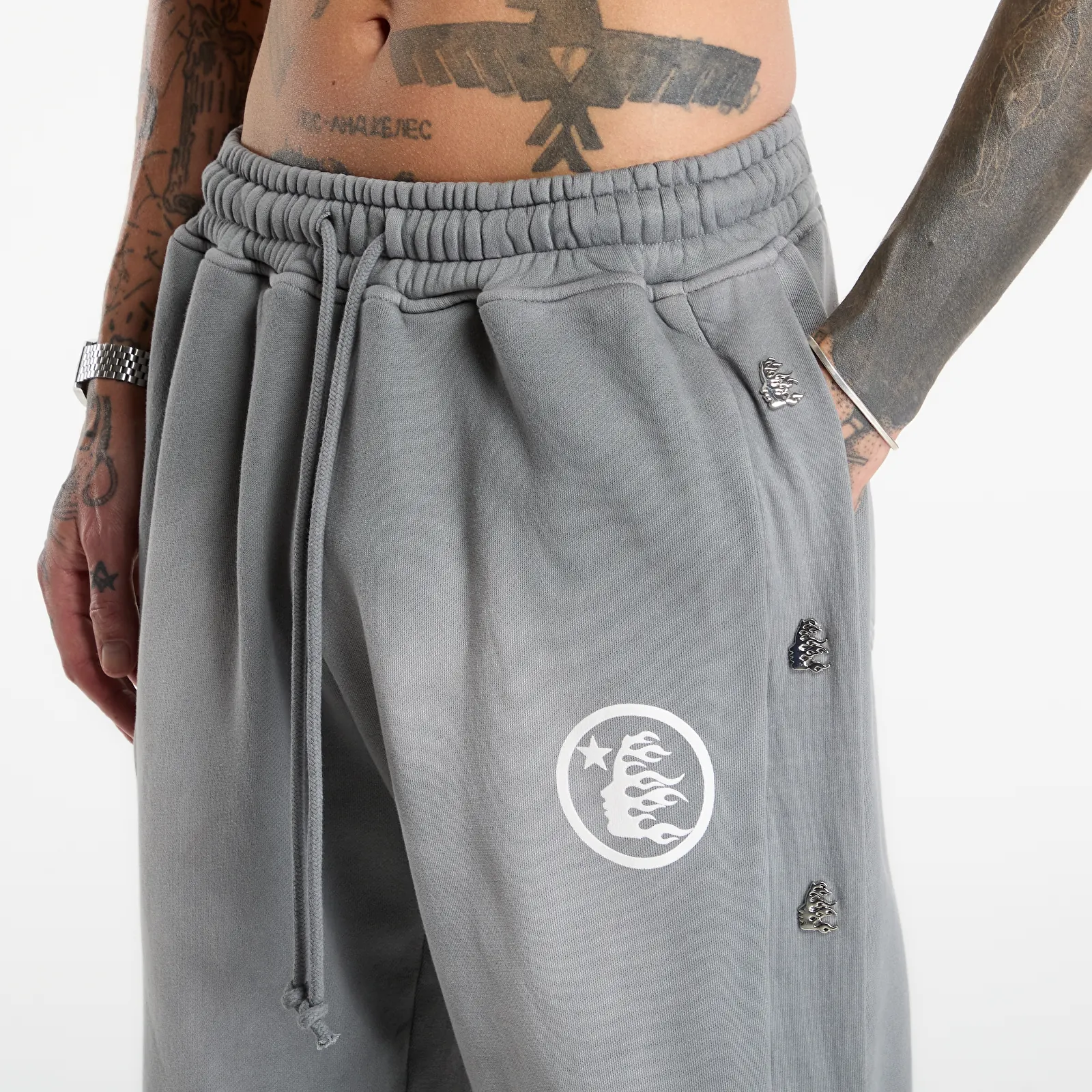 Tepláky Hellstar Mirrorface Sweatpants UNISEX Grey