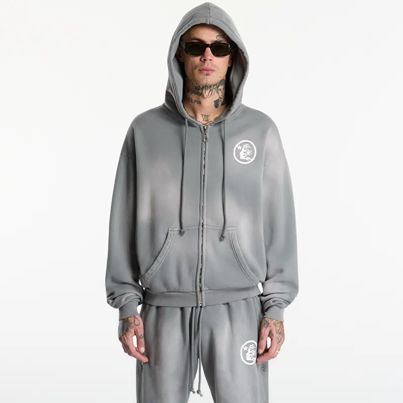 Sweatshirt Hellstar Logo Zip-Up UNISEX Grey
