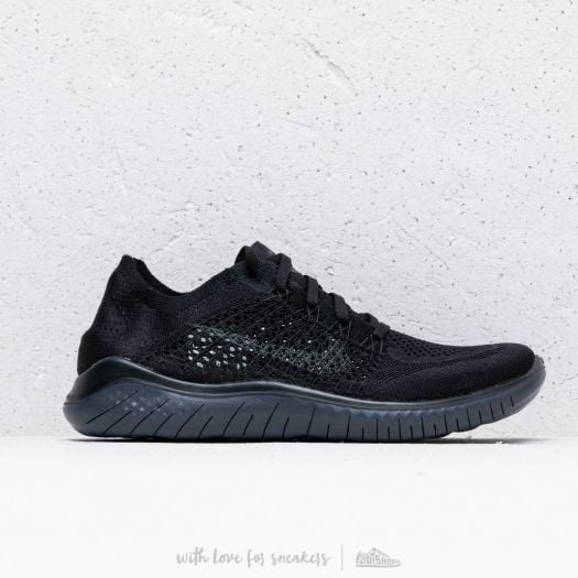 Men s shoes Nike Free Rn Flyknit 2018 Black Anthracite Footshop