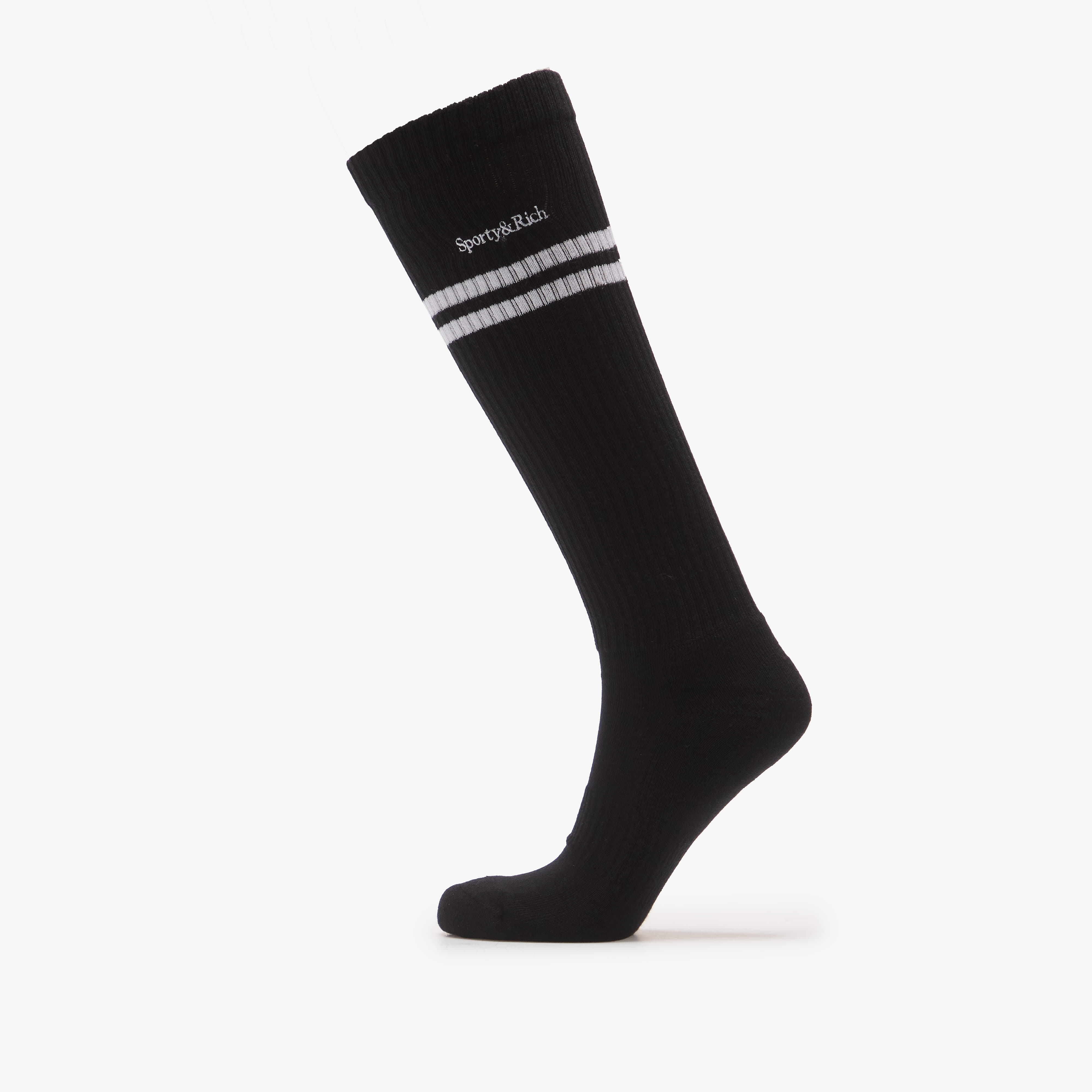 Чорапи Sporty & Rich Serif Logo Ski Socks Black/White Universal
