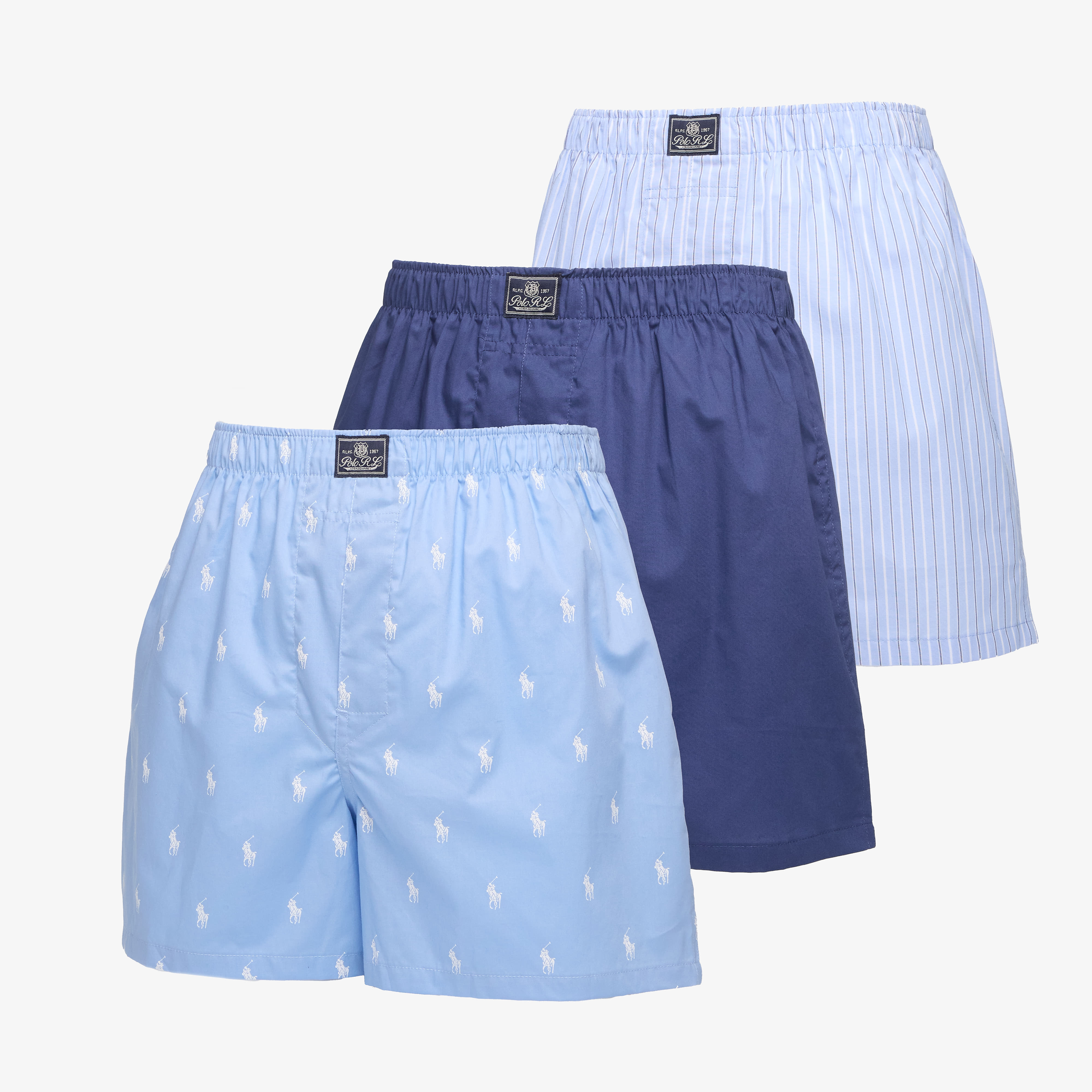 Boksershorts Ralph Lauren Polo Open Boxer 3-Pack Blue M