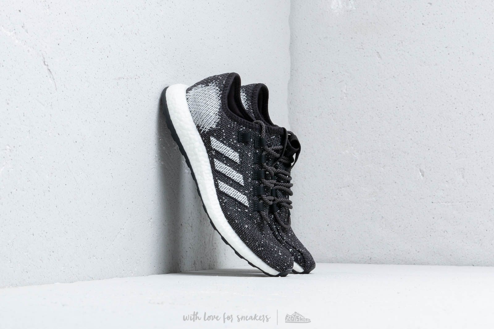 Adidas pure boost top core black white