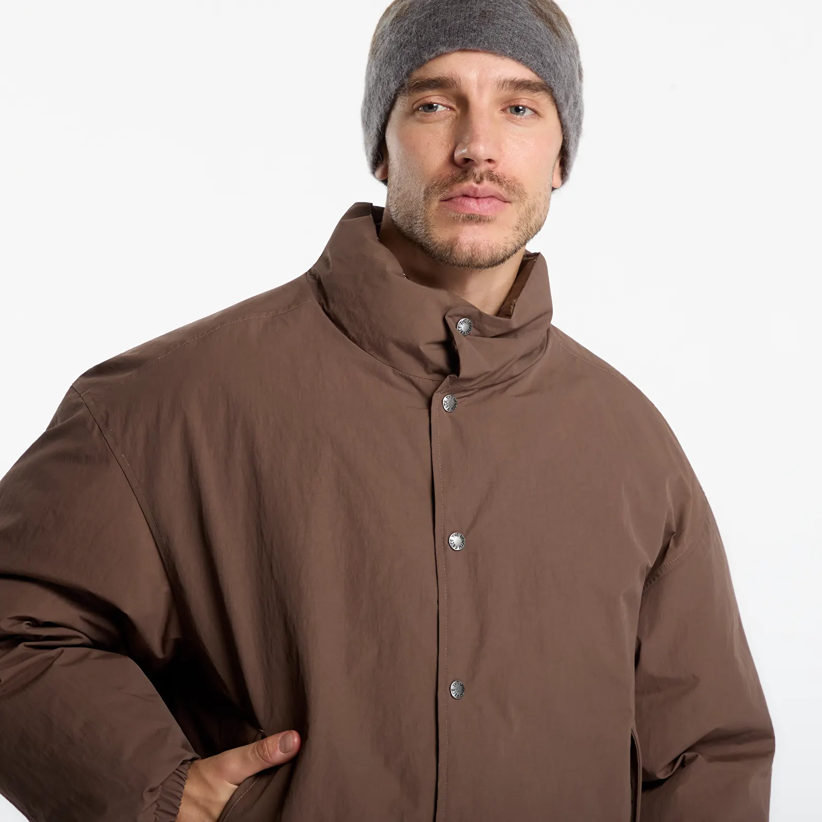 Pánske bundy The North Face TNF RB Down Jacket Smokey Brown