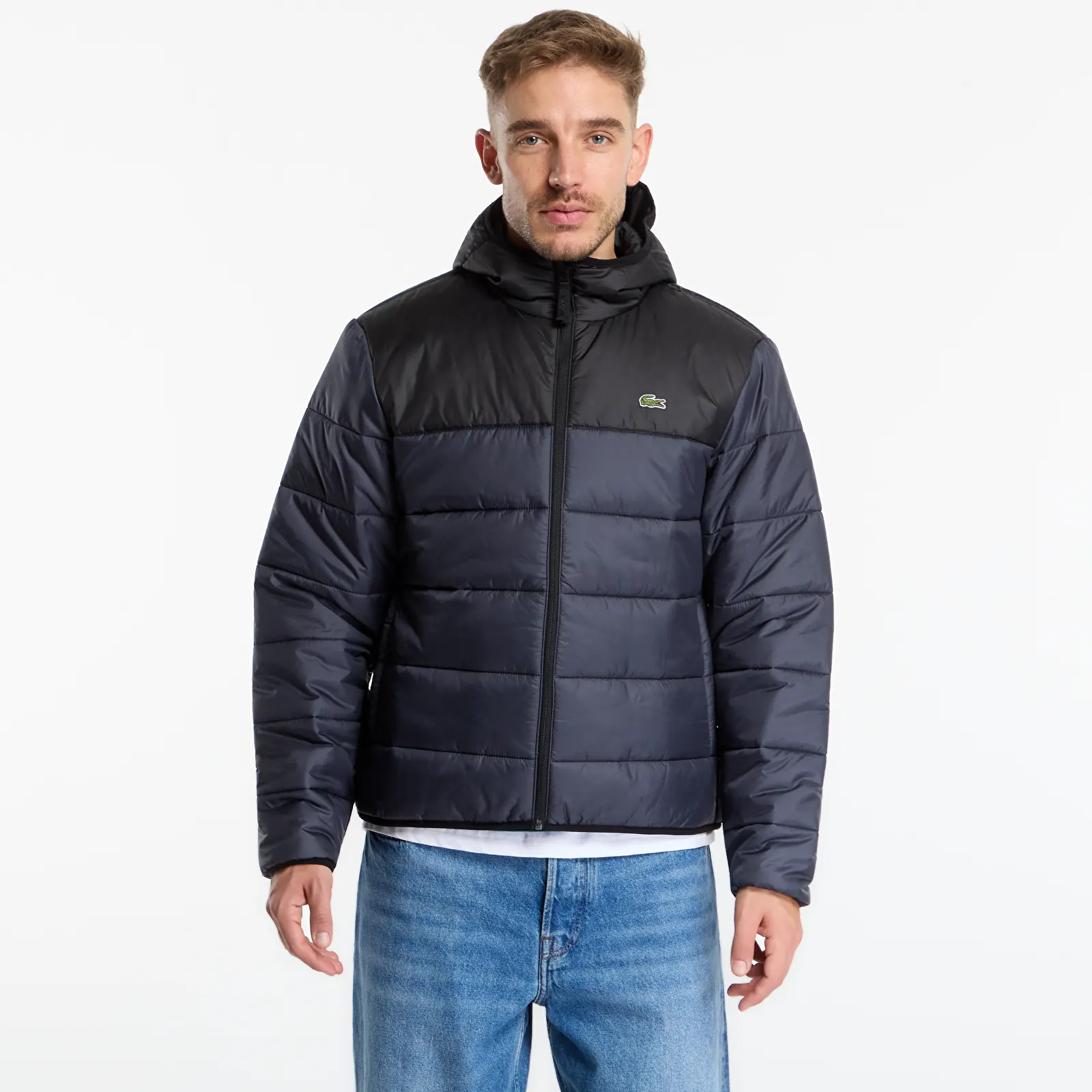 Vestes pour hommes Lacoste Puffer Jackets Black/Graphite