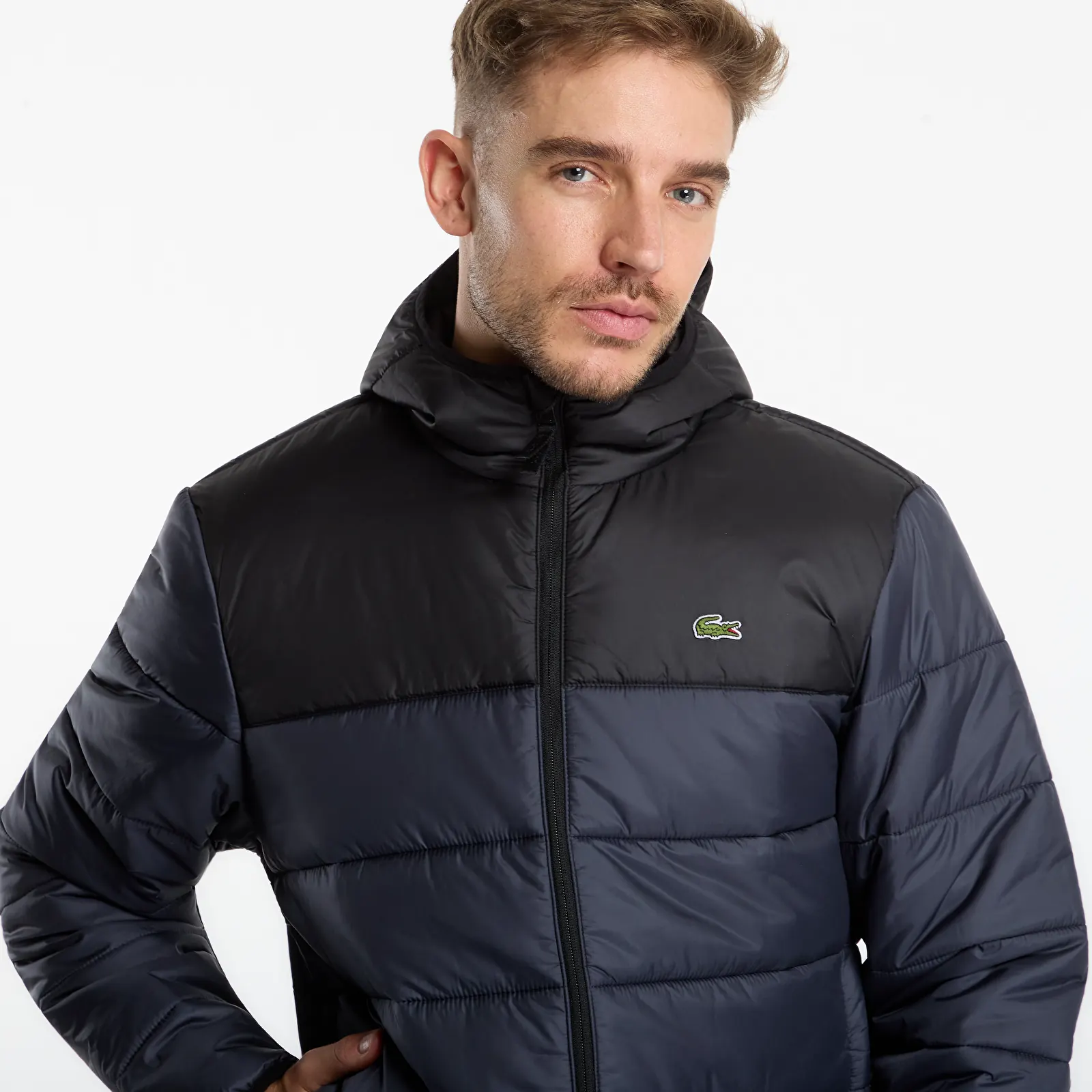 Vestes pour hommes Lacoste Puffer Jackets Black/Graphite