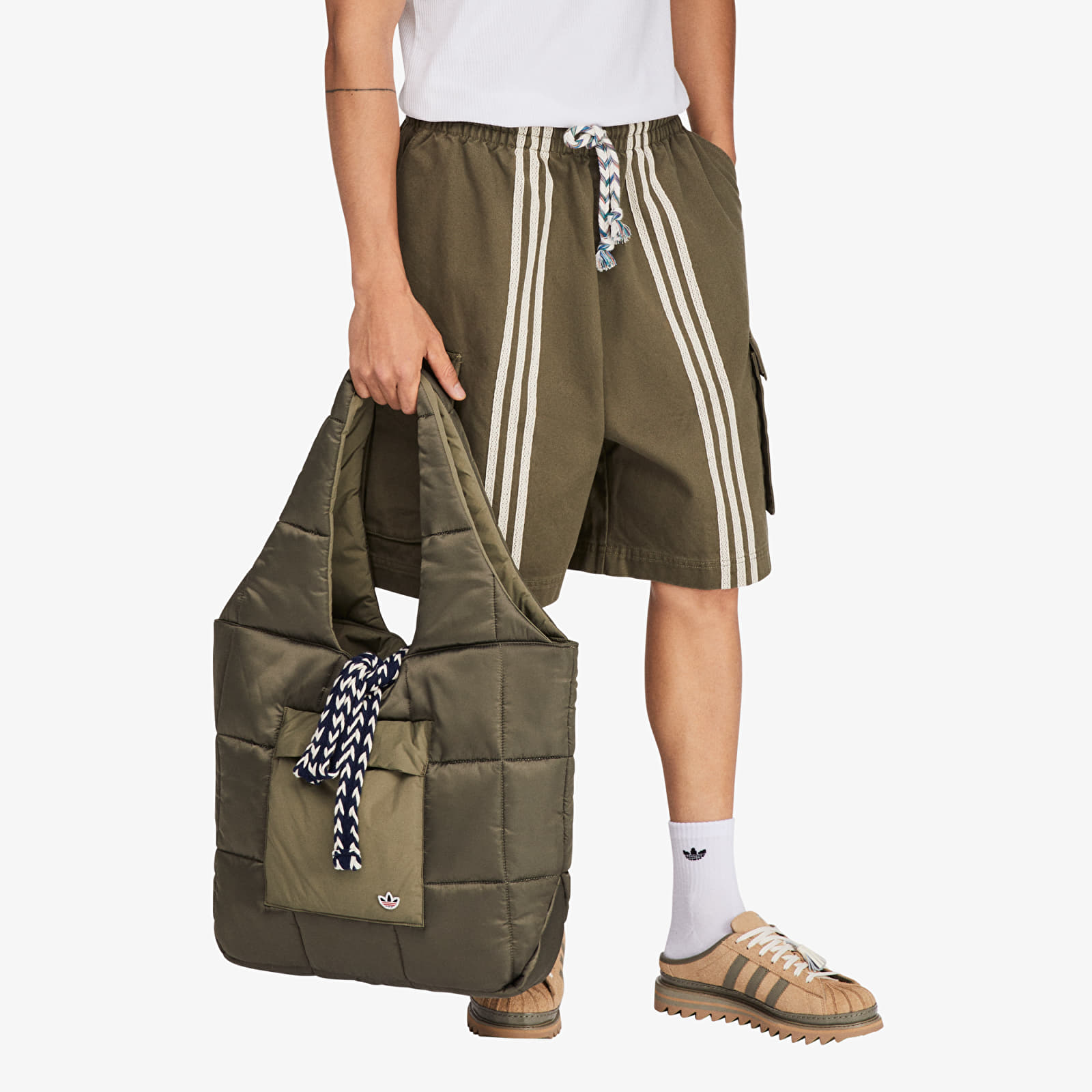 Crossbody-väskor adidas Clot Tote By Edison Chen Olive Strata