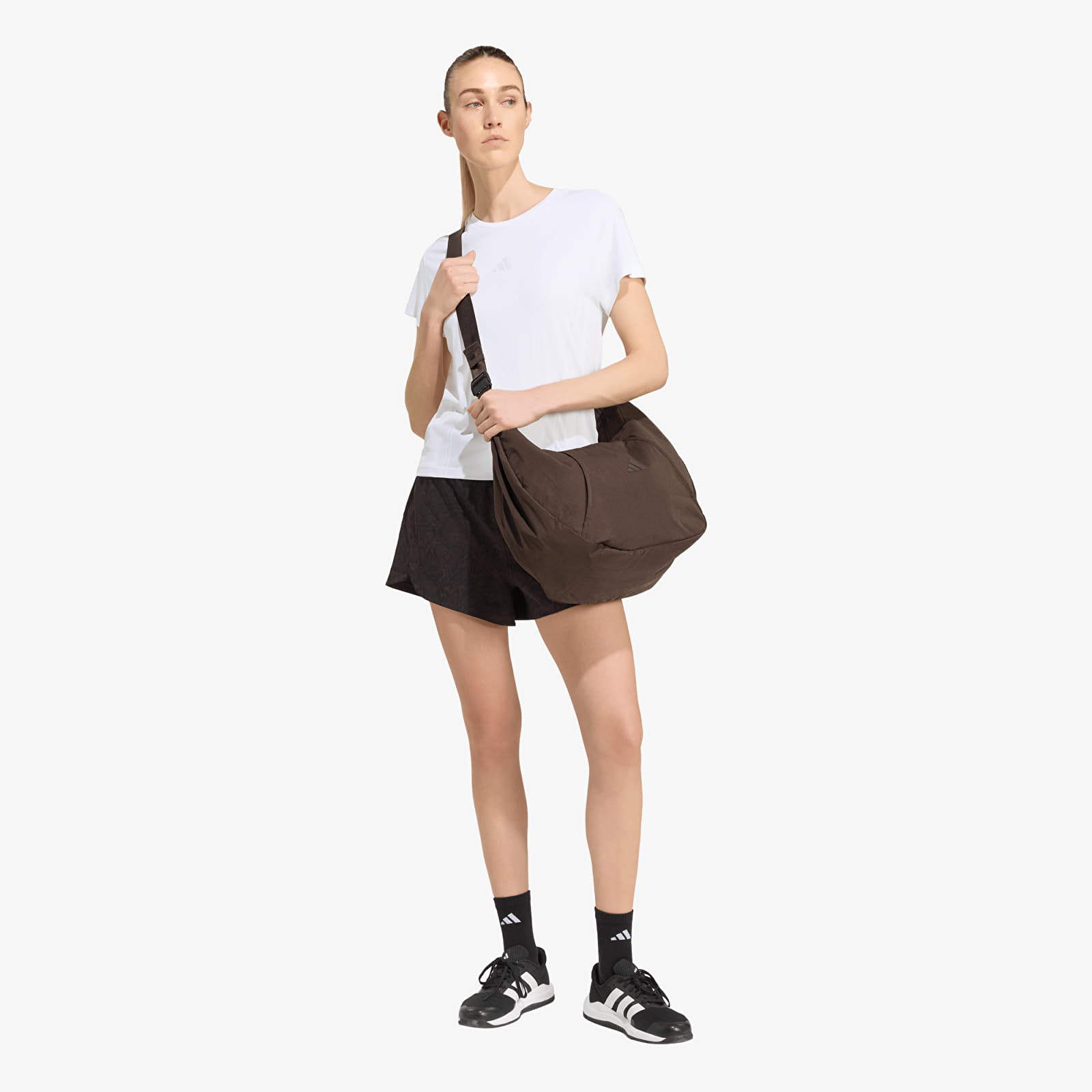 Crossbody bags adidas Motion Croissant Bag Large Aurora Coffee/ Aurora Coffee