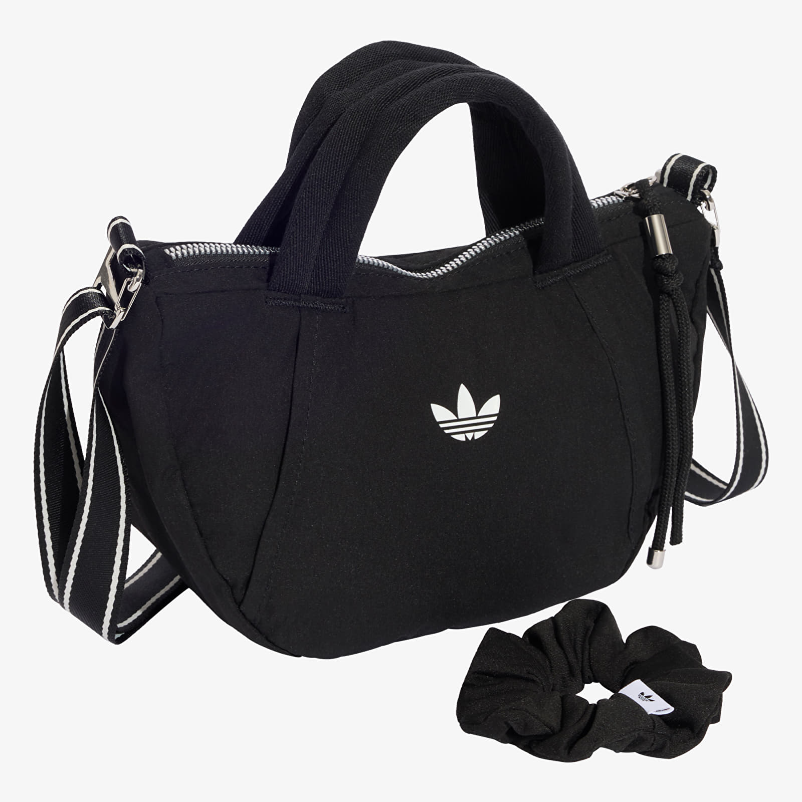 Crossbody táskák adidas OG Sport Croissant Bag Extra Small Black/ White/ Silver Met.