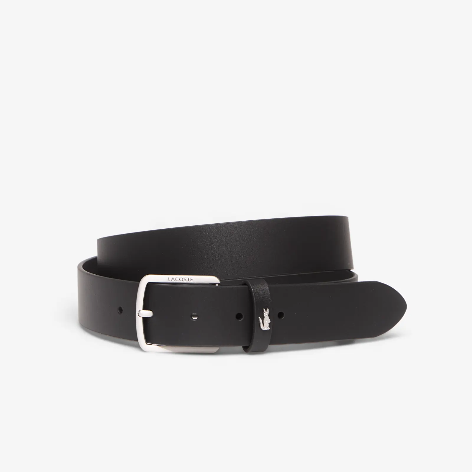 Men's belts Lacoste Raw Edges Stitched Belt Without Color