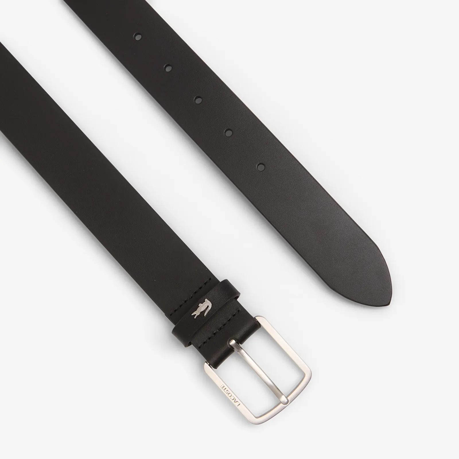 Men's belts Lacoste Raw Edges Stitched Belt Without Color