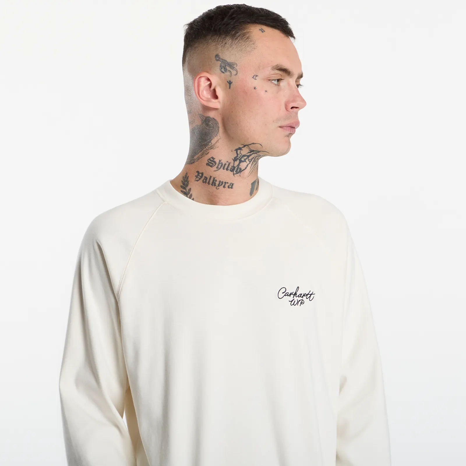 T-shirts Carhartt WIP L/S Signature Rib T-Shirt UNISEX Wax/ Black