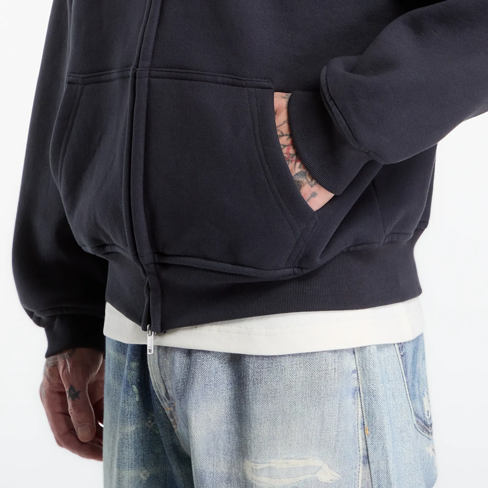 Hoodies en truien Rhude Desert Crest Zip-Up Hoodie Vintage Black/ Silver