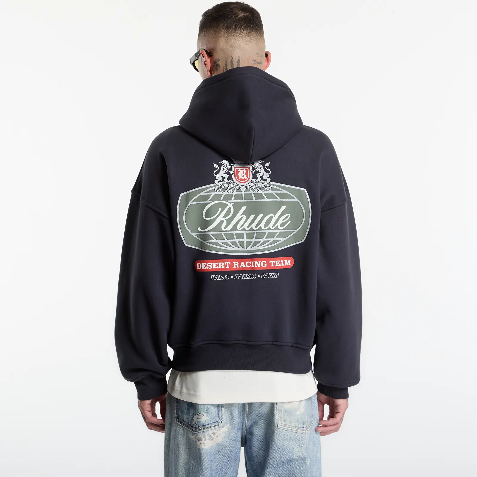 Hoodies en truien Rhude Desert Crest Zip-Up Hoodie Vintage Black/ Silver