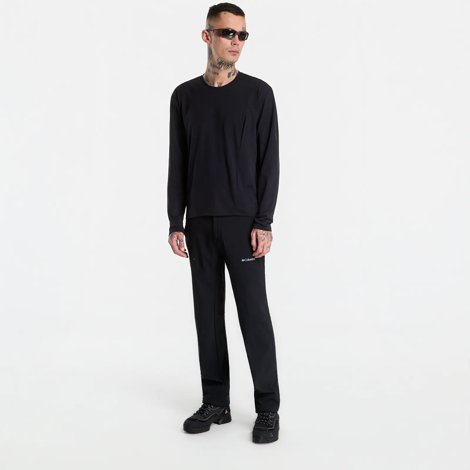 T-shirts Poutnik by Tilak Shiva Top Long Sleeve Black