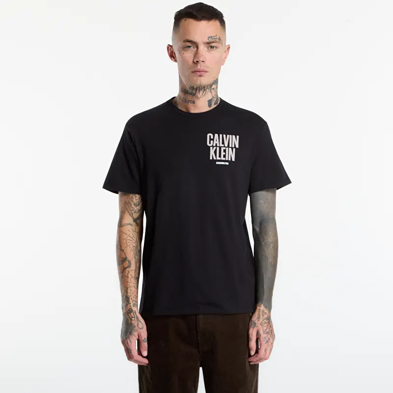 Calvin Klein Jeans Ss 30s Eu Block Font Black