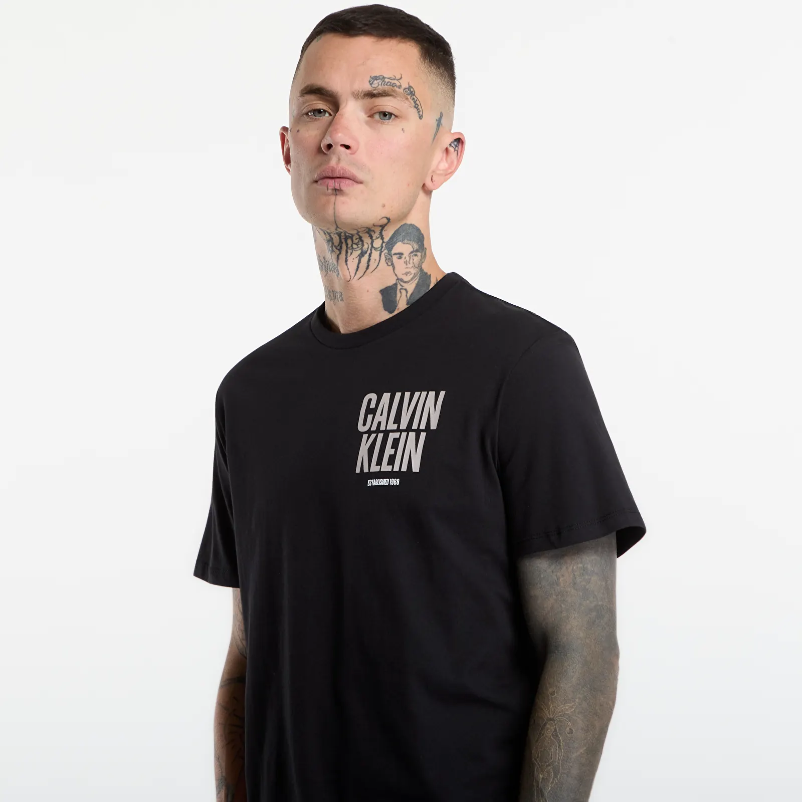 T-shirts Calvin Klein Jeans Ss 30s Eu Block Font Black