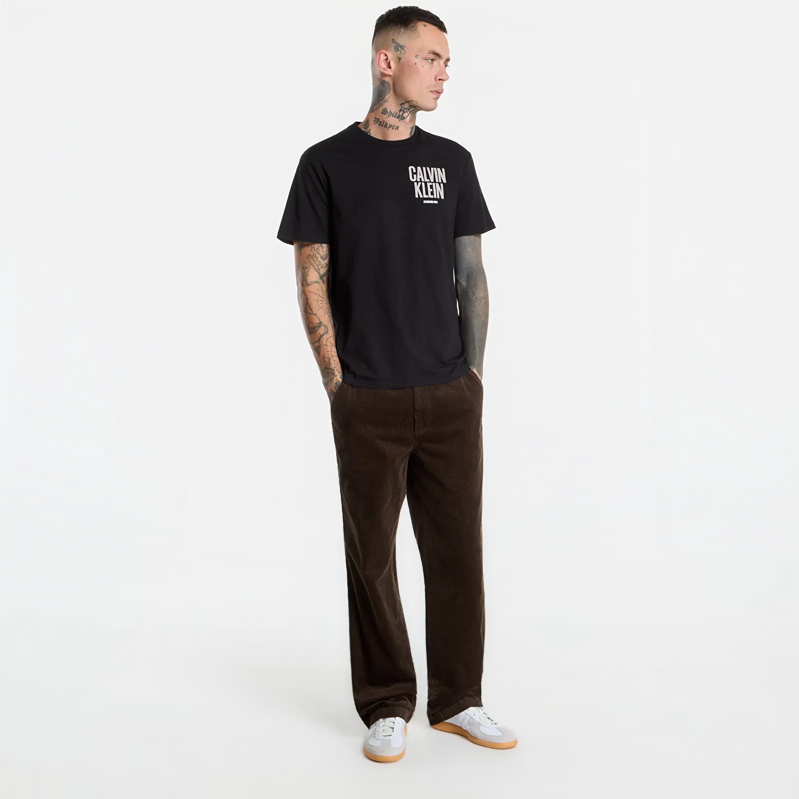 T-shirts Calvin Klein Jeans Ss 30s Eu Block Font Black