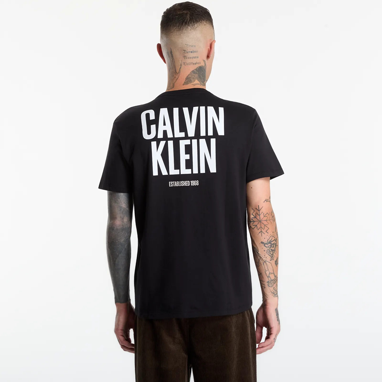 T-shirts Calvin Klein Jeans Ss 30s Eu Block Font Black