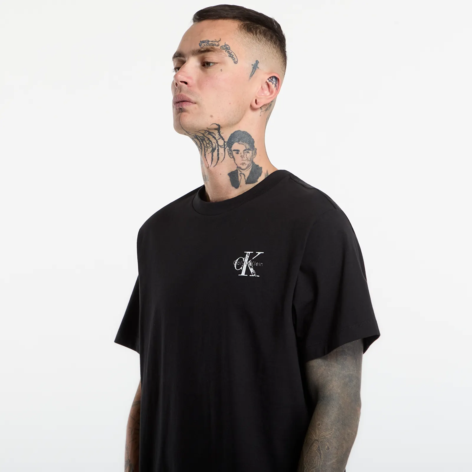 Marškinėliai Calvin Klein Jeans Ss Ez 20s Distress M Black