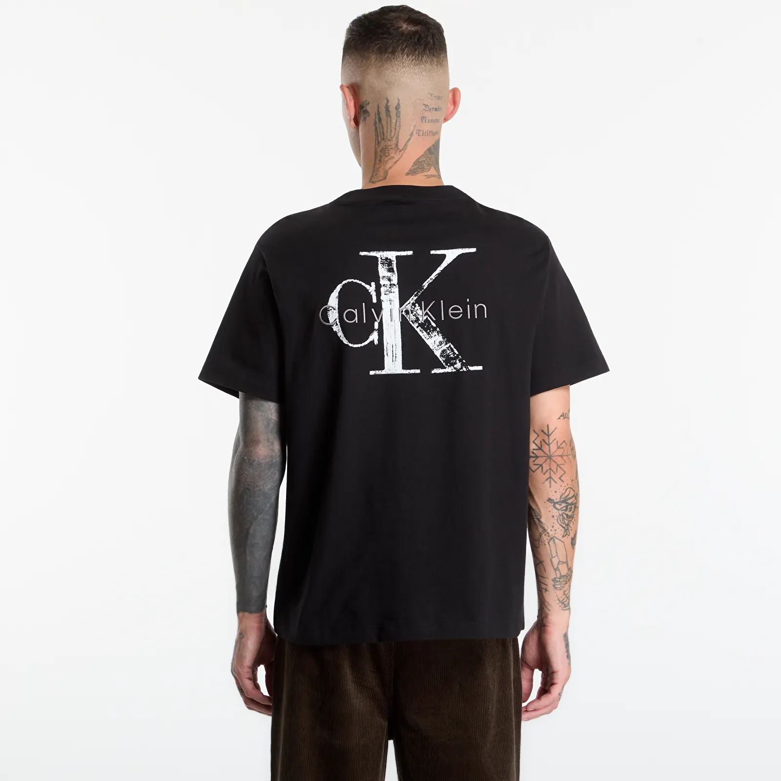 Marškinėliai Calvin Klein Jeans Ss Ez 20s Distress M Black