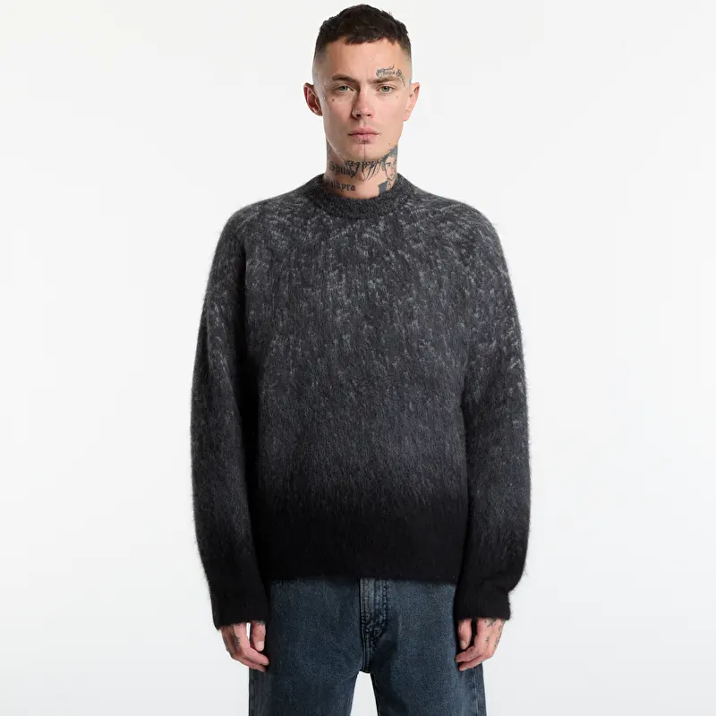 Calvin Klein Jeans Ls Brushed Alpaca Om Black