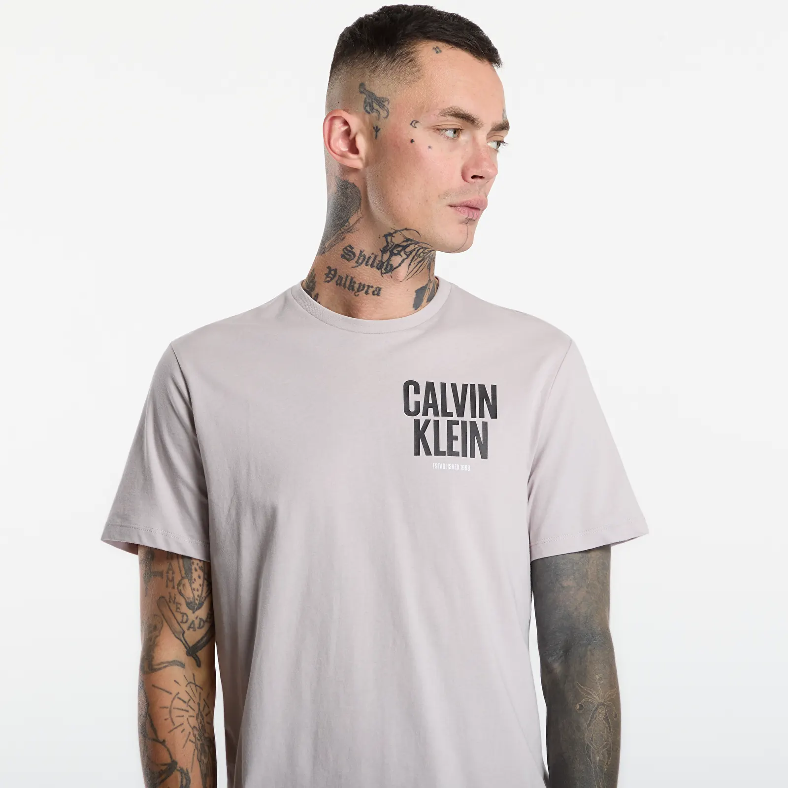   Μπλούζες Calvin Klein Jeans Ss 30s Eu Block Font Grey