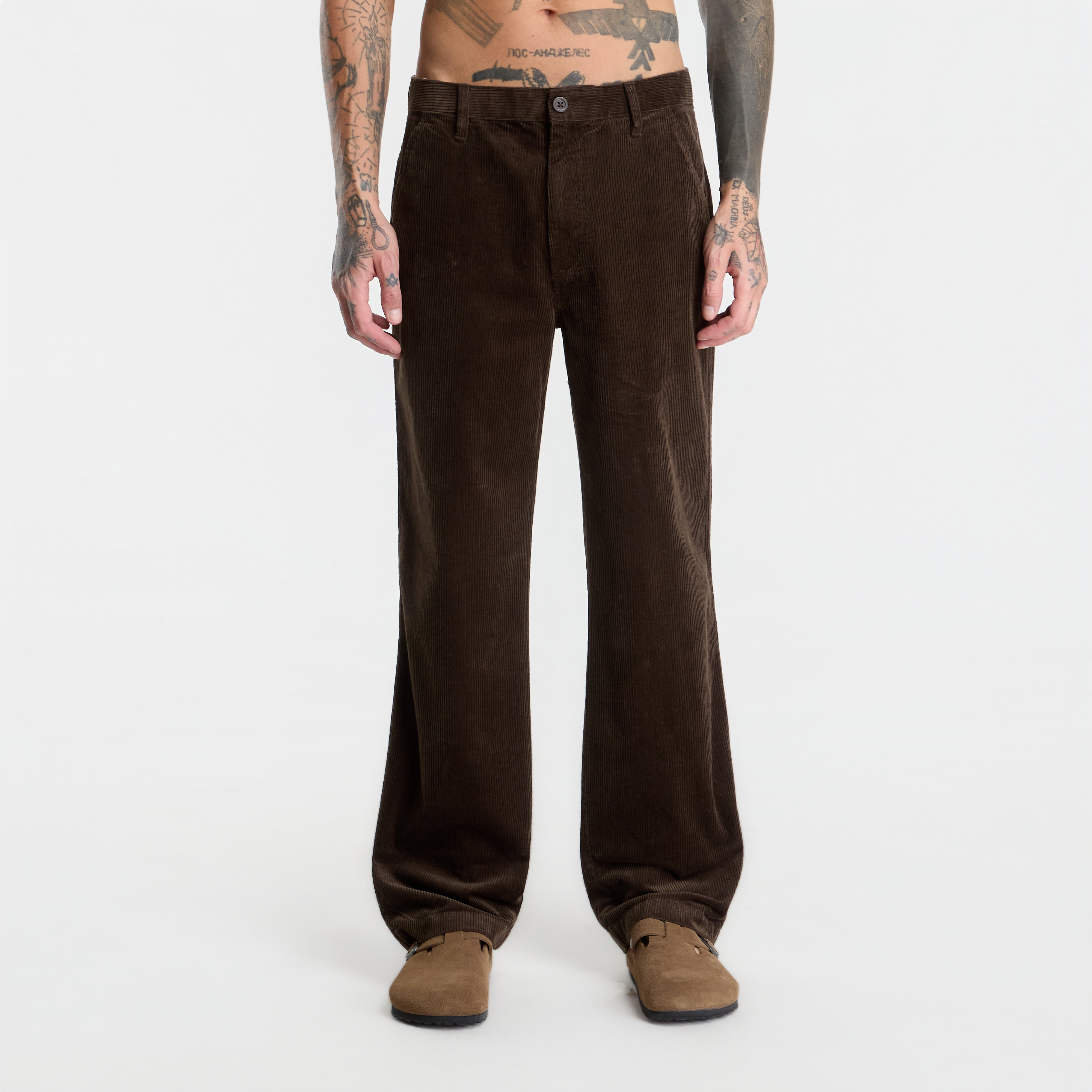 Pantaloni Calvin Klein Jeans 90s Straight Corduro Dark Coffee W36/L32