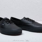 Vans authentic decon black leather on sale