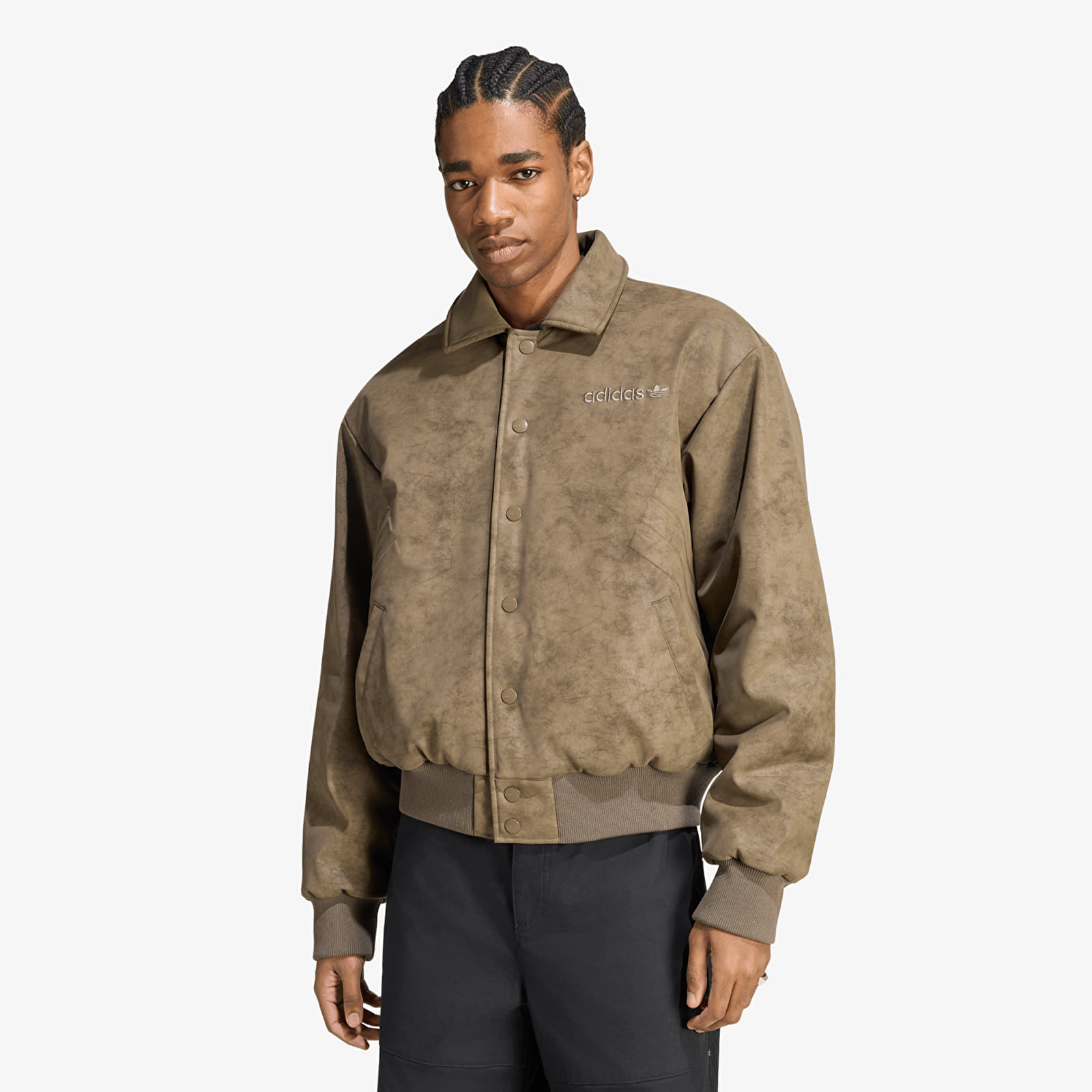 Jaquetas Bomber adidas Cutline Pleather Jacket Branch
