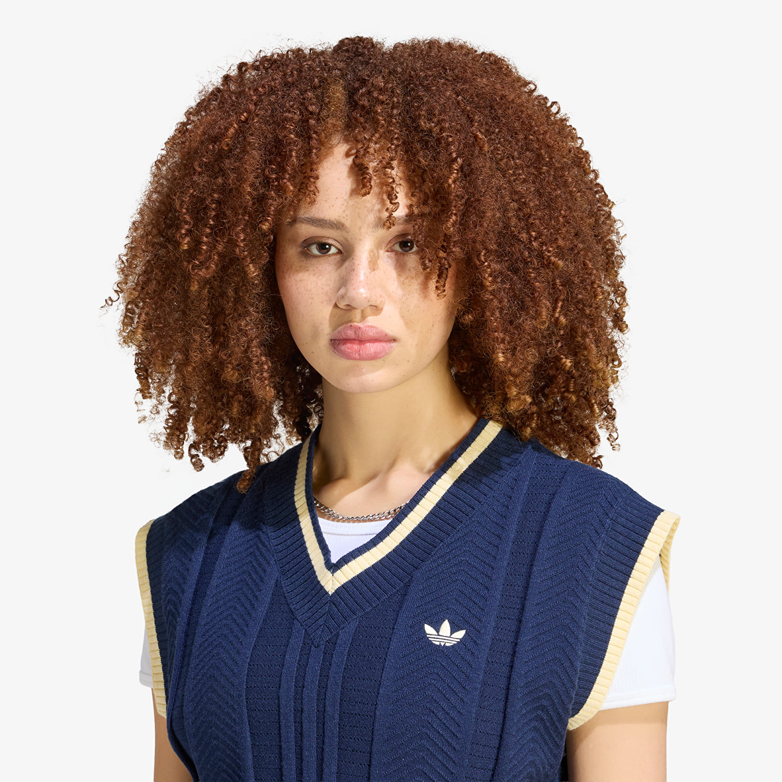 Vests adidas Cable Knit Vest Night Indigo