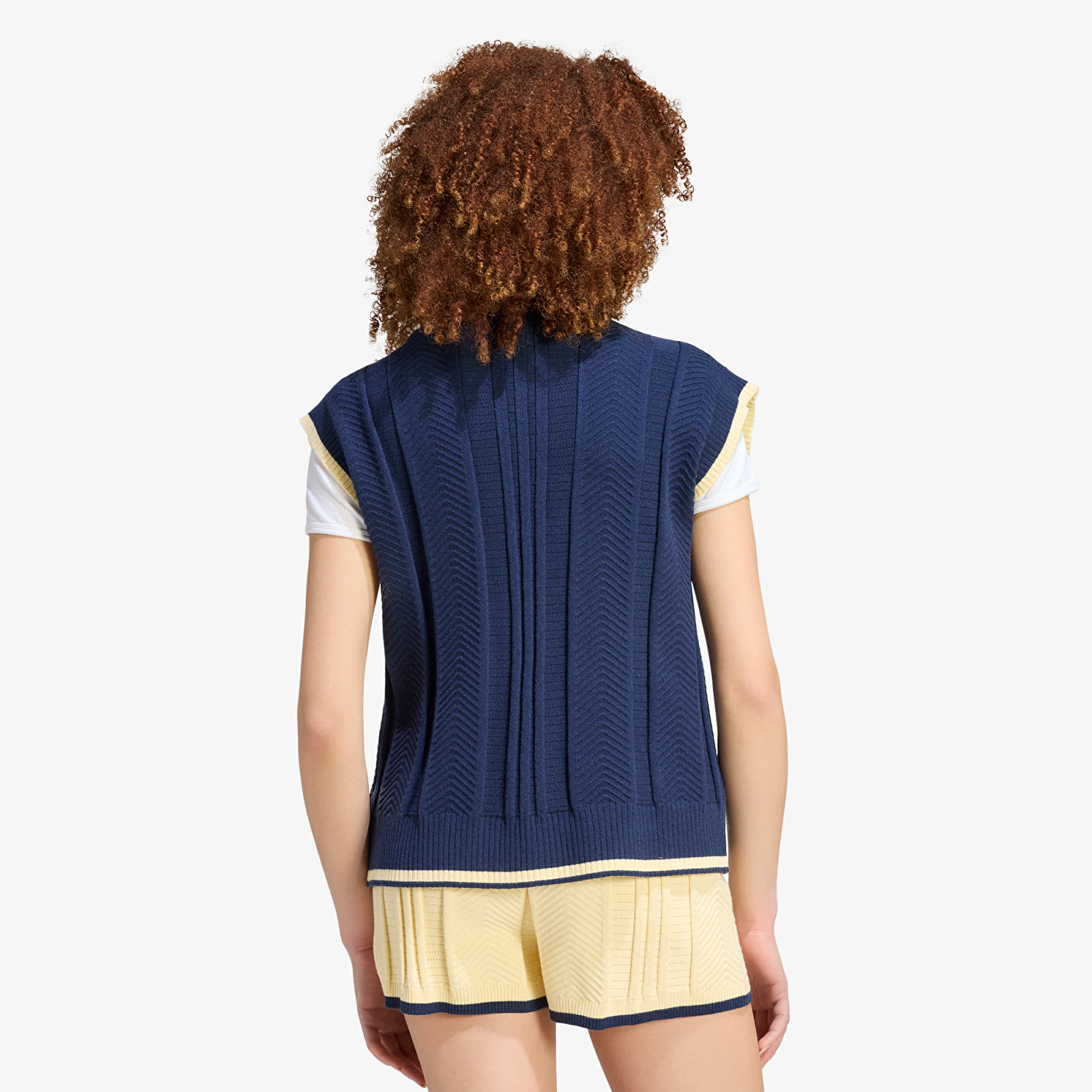 Vests adidas Cable Knit Vest Night Indigo