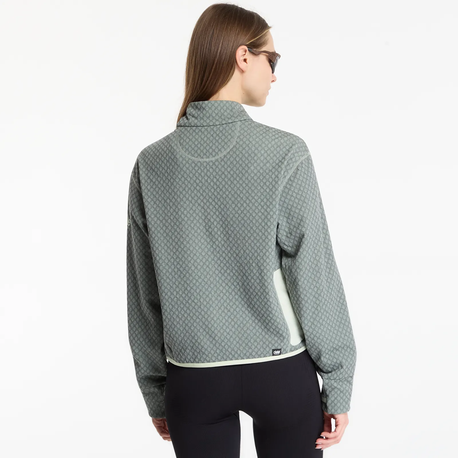 Bluzy Ciele Athletics W VLV Halfzip Light Moss