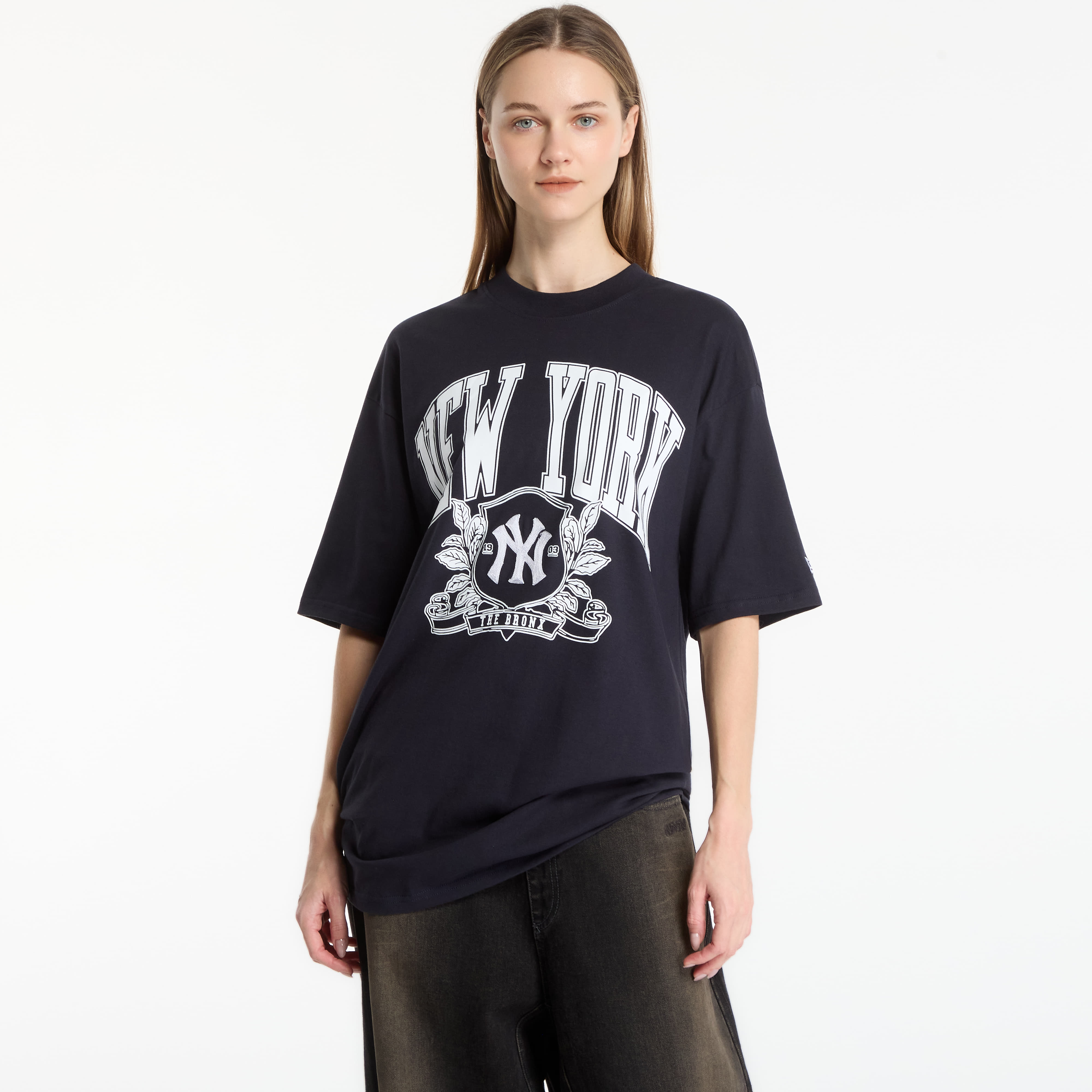 Tricou New Era MLB Arch Graphic OS Tee New York Yankees UNISEX Navy L