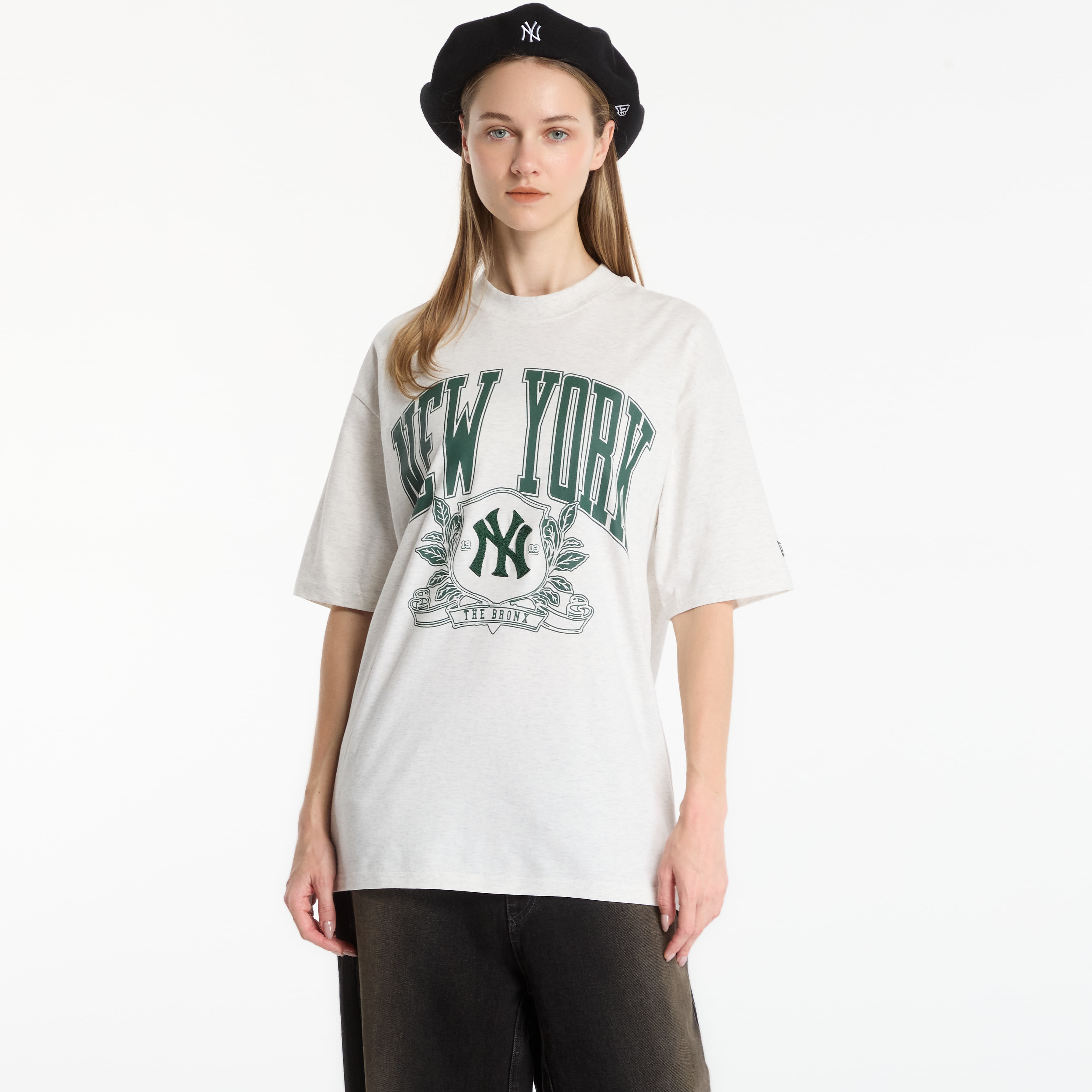 Tricou New Era MLB Arch Graphic OS Tee New York Yankees UNISEX Eggshell L