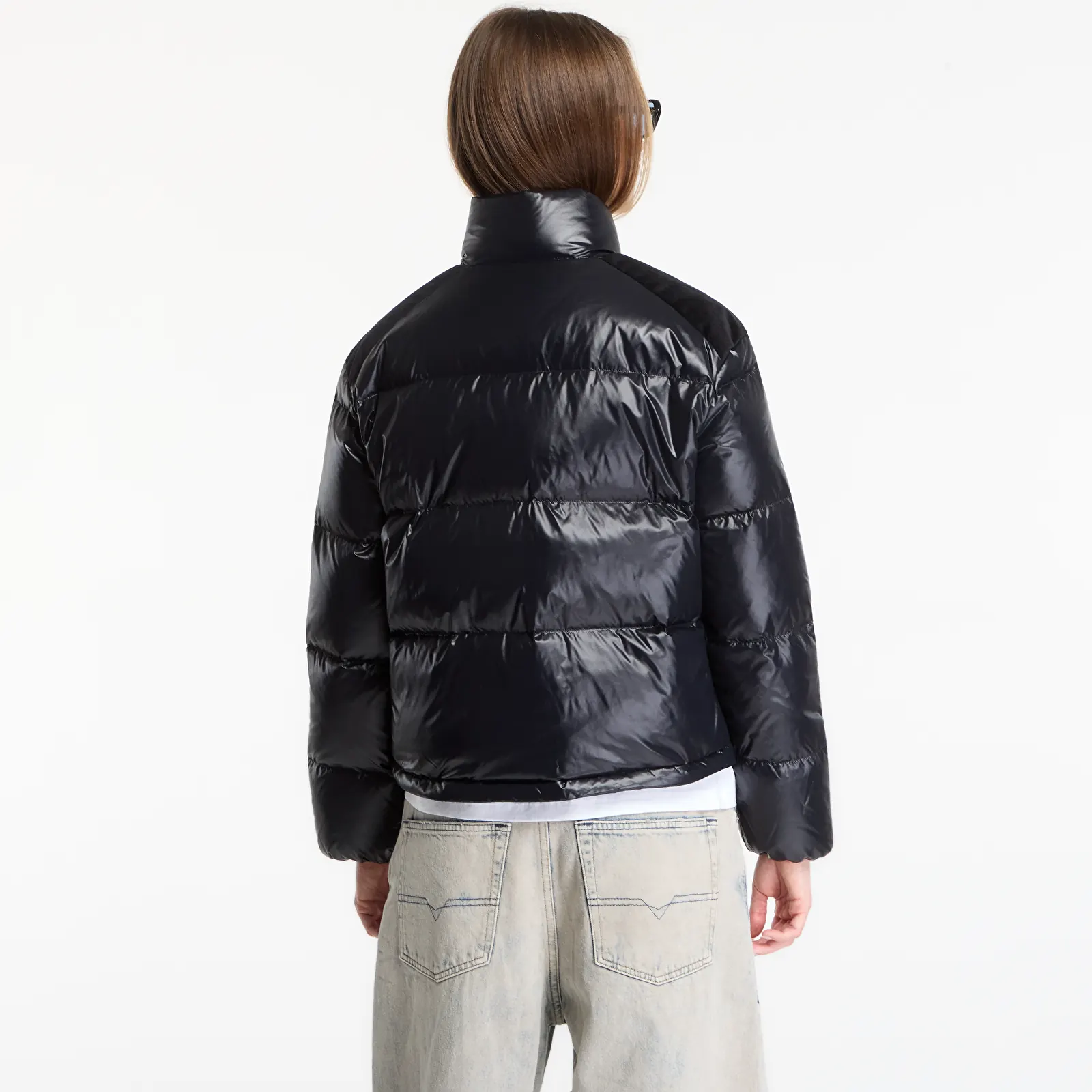 Bundy Sporty & Rich Bold Logo Mountain Puffer Black/Black