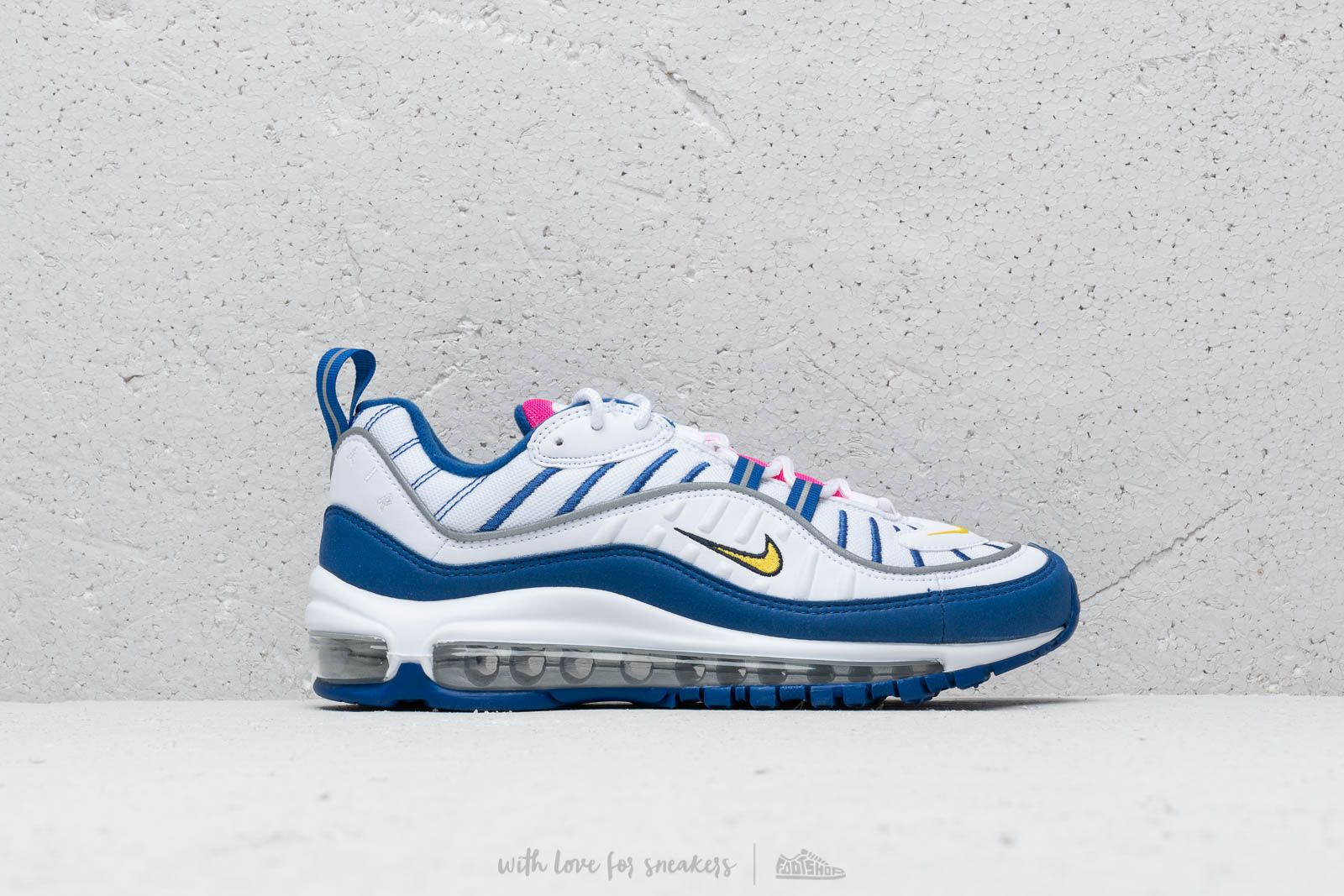 Zapatillas mujer Nike Air Max 98 (GS) White/ Amarillo-Indigo Force