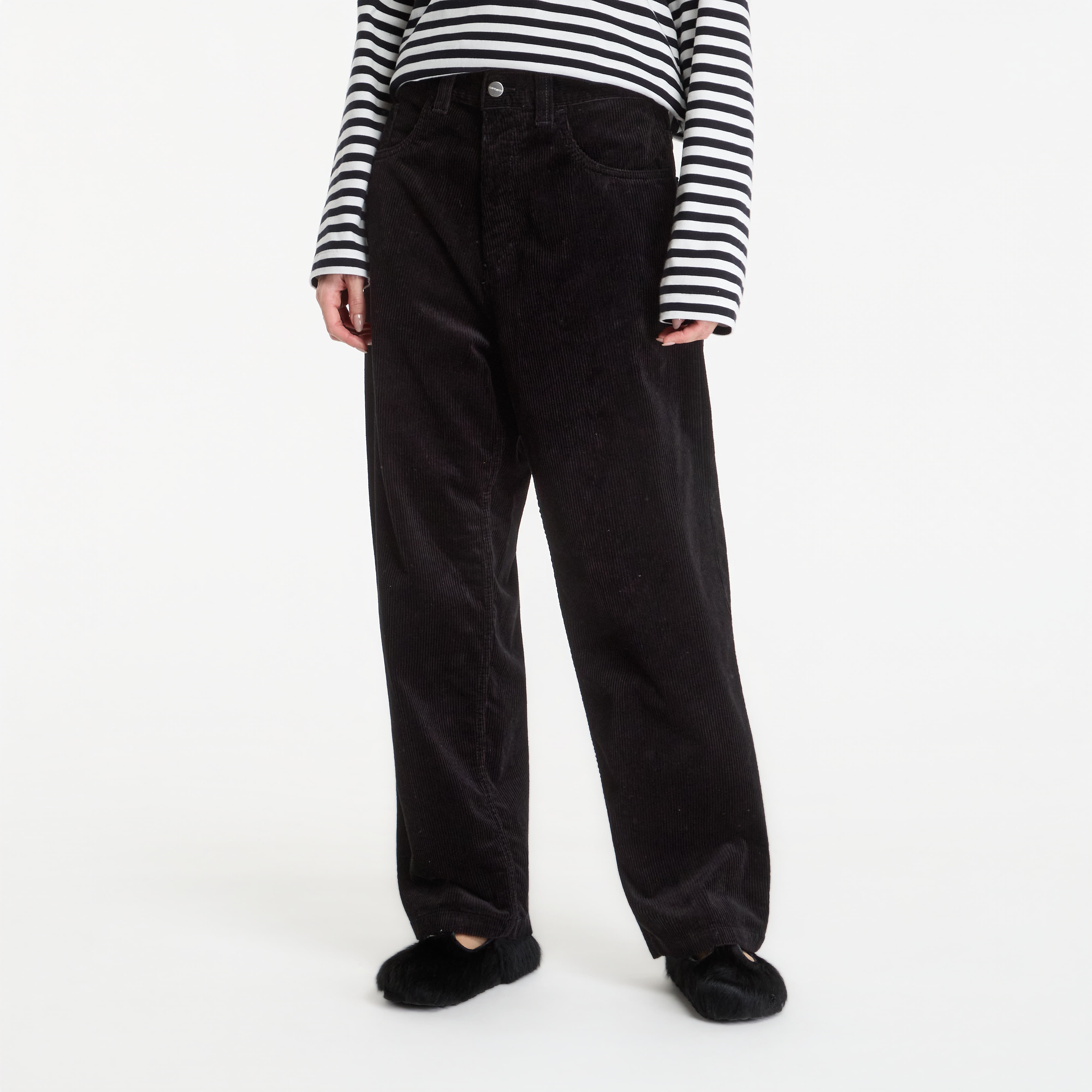 Kalhoty Carhartt WIP Brandon Pants UNISEX Black Rinsed S