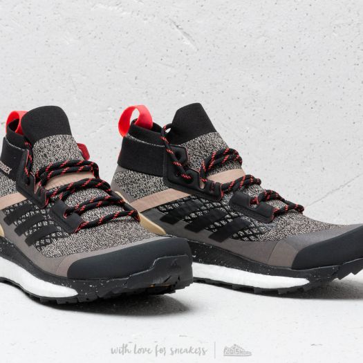 Men s shoes adidas Consortium Terrex Free Hiker Core Black Core Black Shock Red Footshop