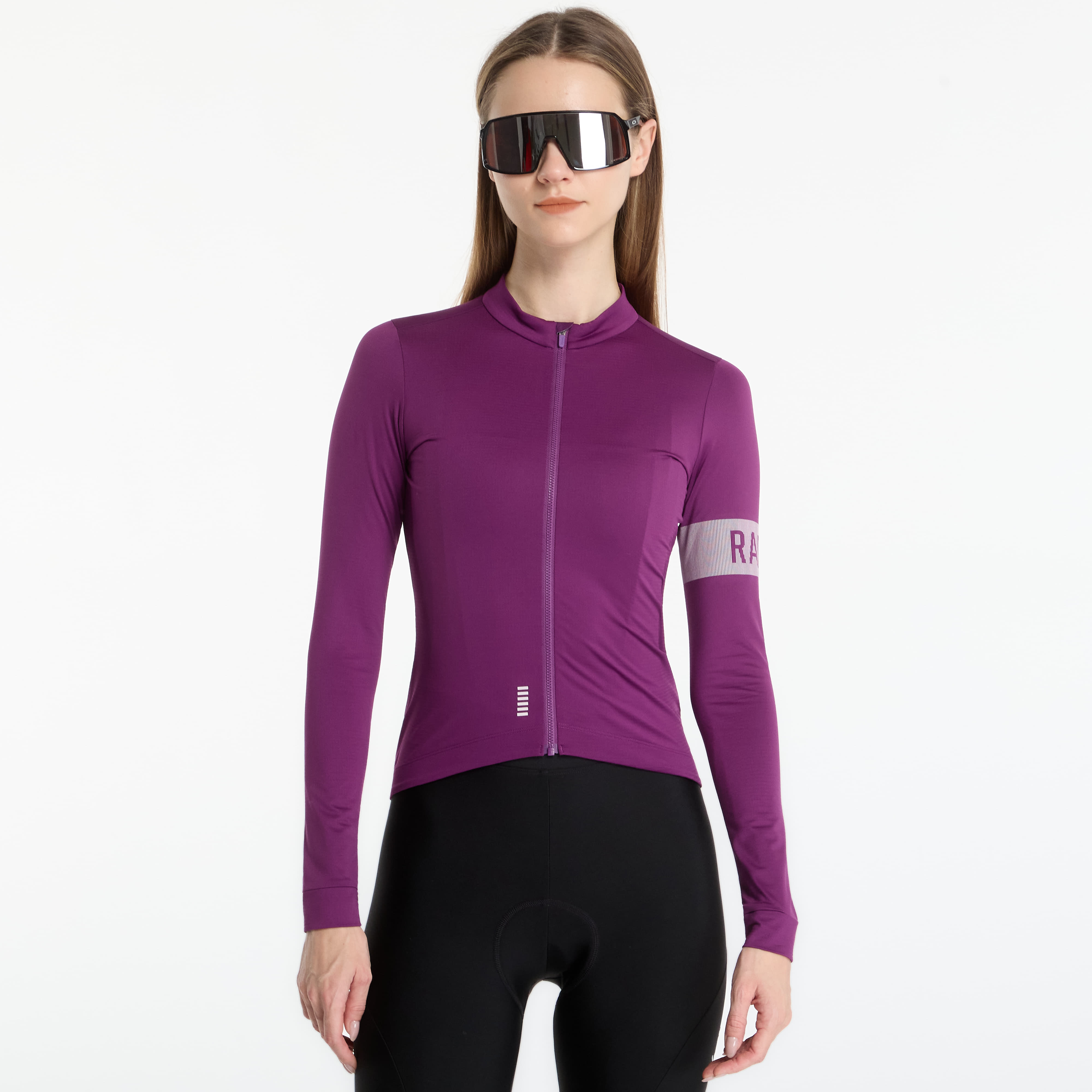 Джърси Rapha Women's Pro Team Long Sleeve Midweight Jersey Deep Magenta/ White M