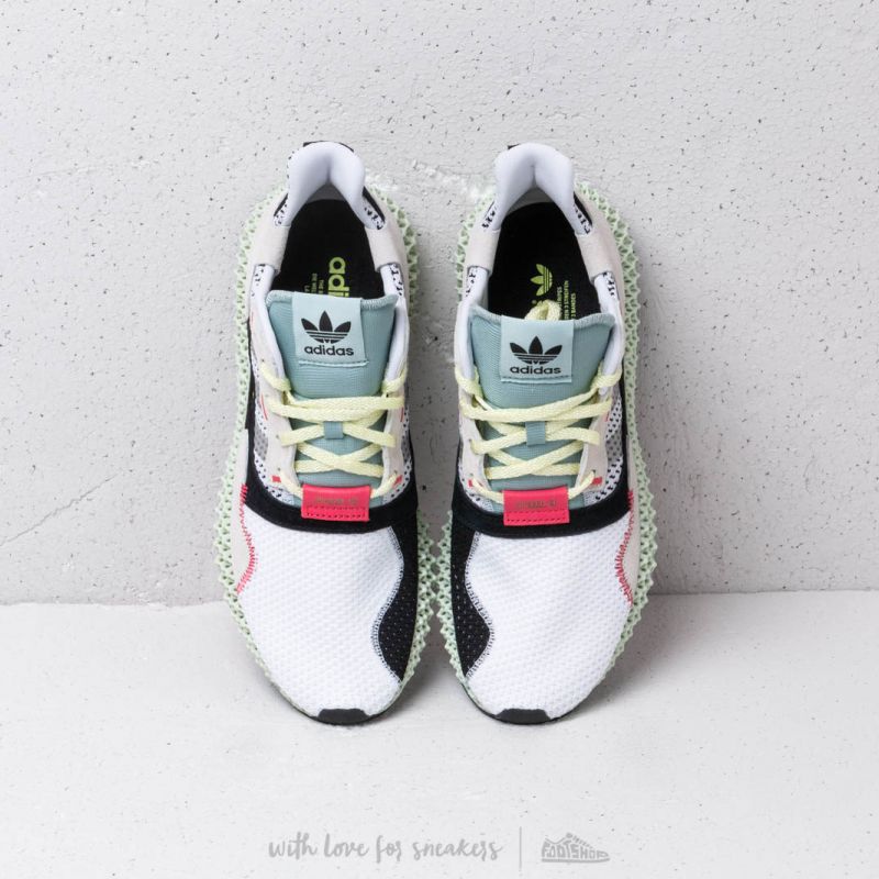 ND　4 adidas Consortium ZX 4000 4D Ftw White/ Grey Two/ Linen Green