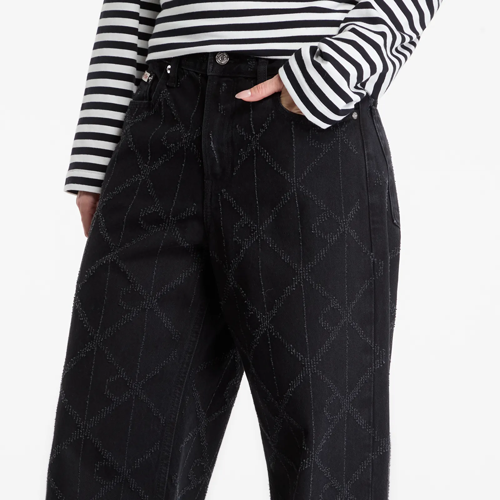Jeans hlače Calvin Klein Low Rise Baggy Blue
