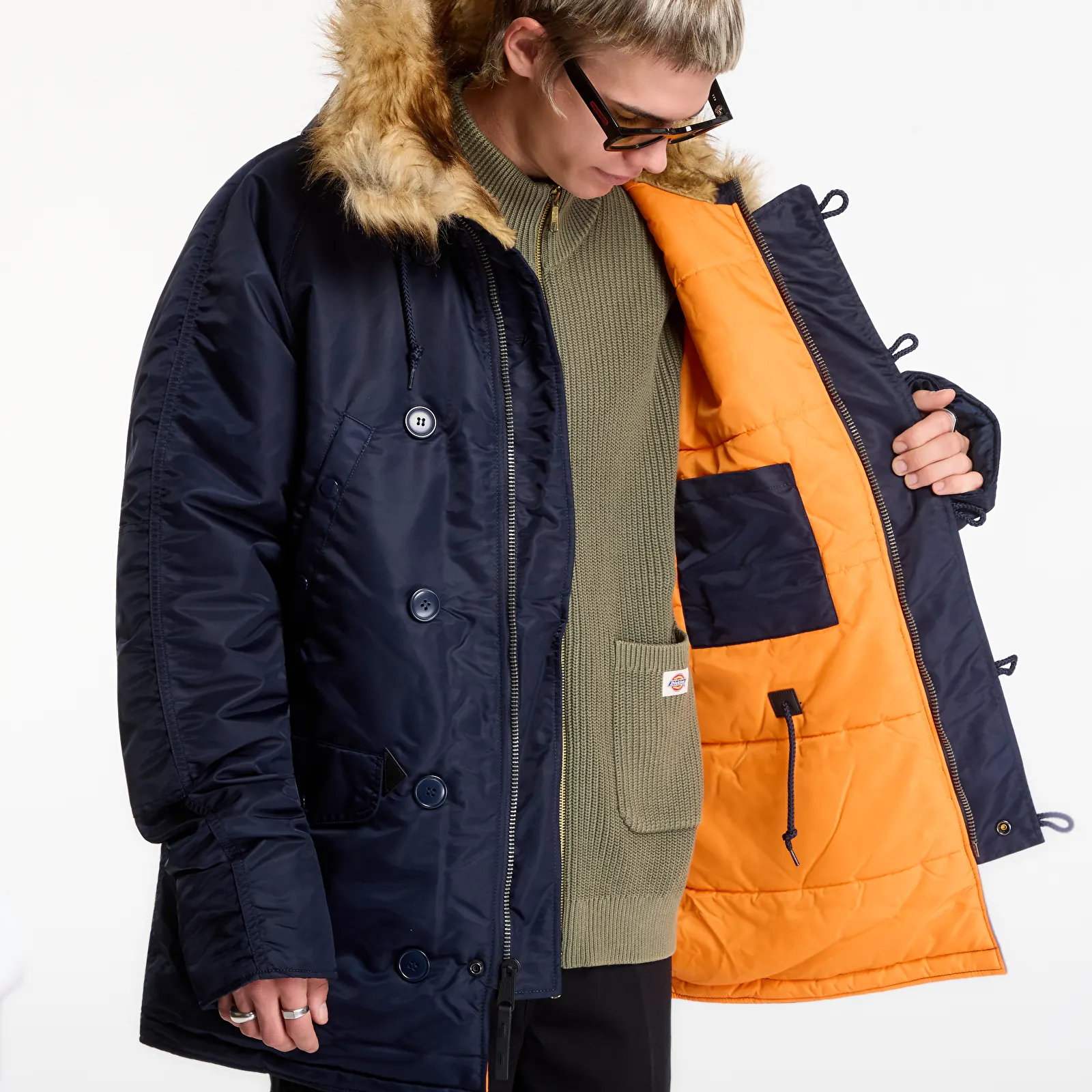 Jackets Alpha Industries N3B VF 59 Replica Blue